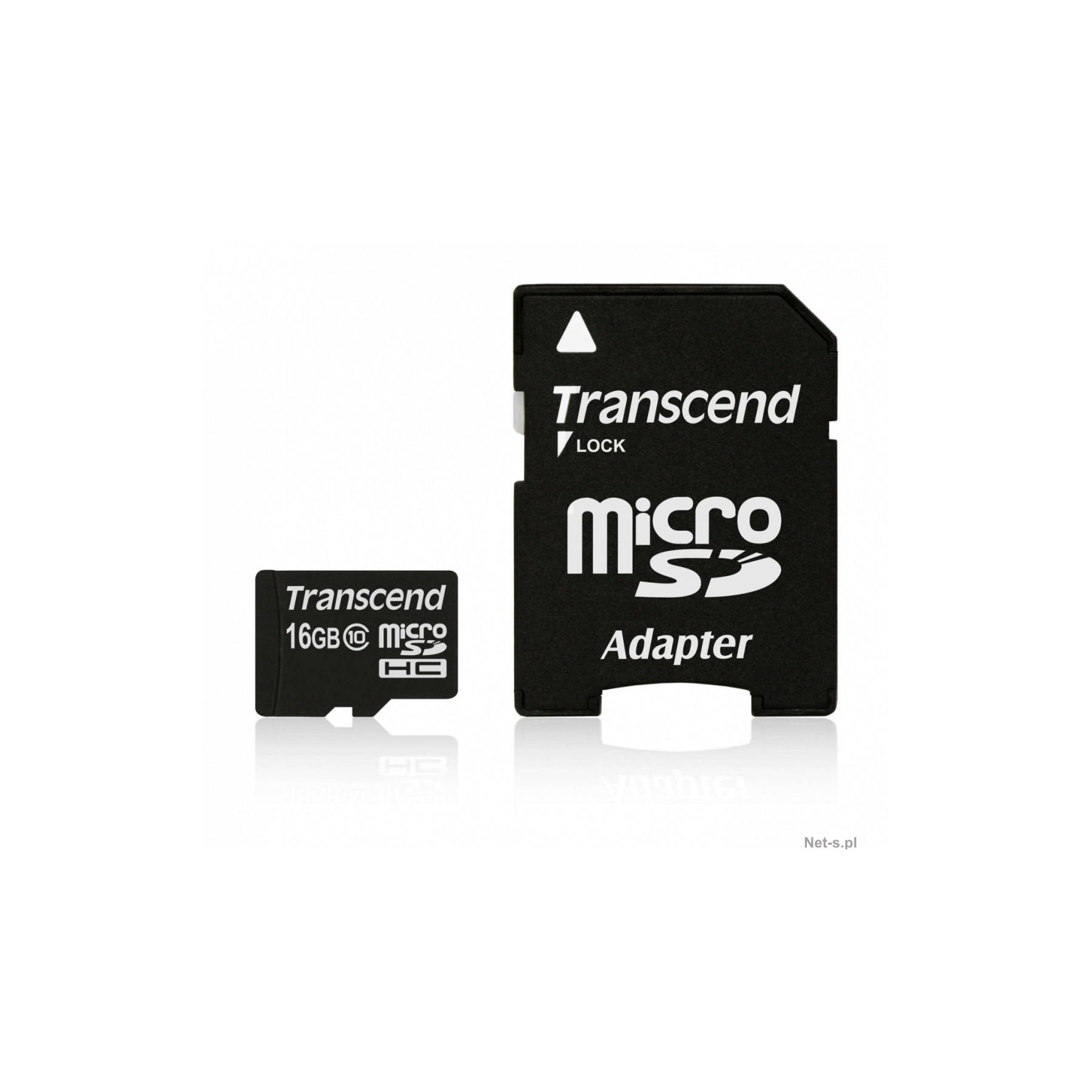 Carte Micro SD TRANSCEND 16Go microSDHC + adaptateur