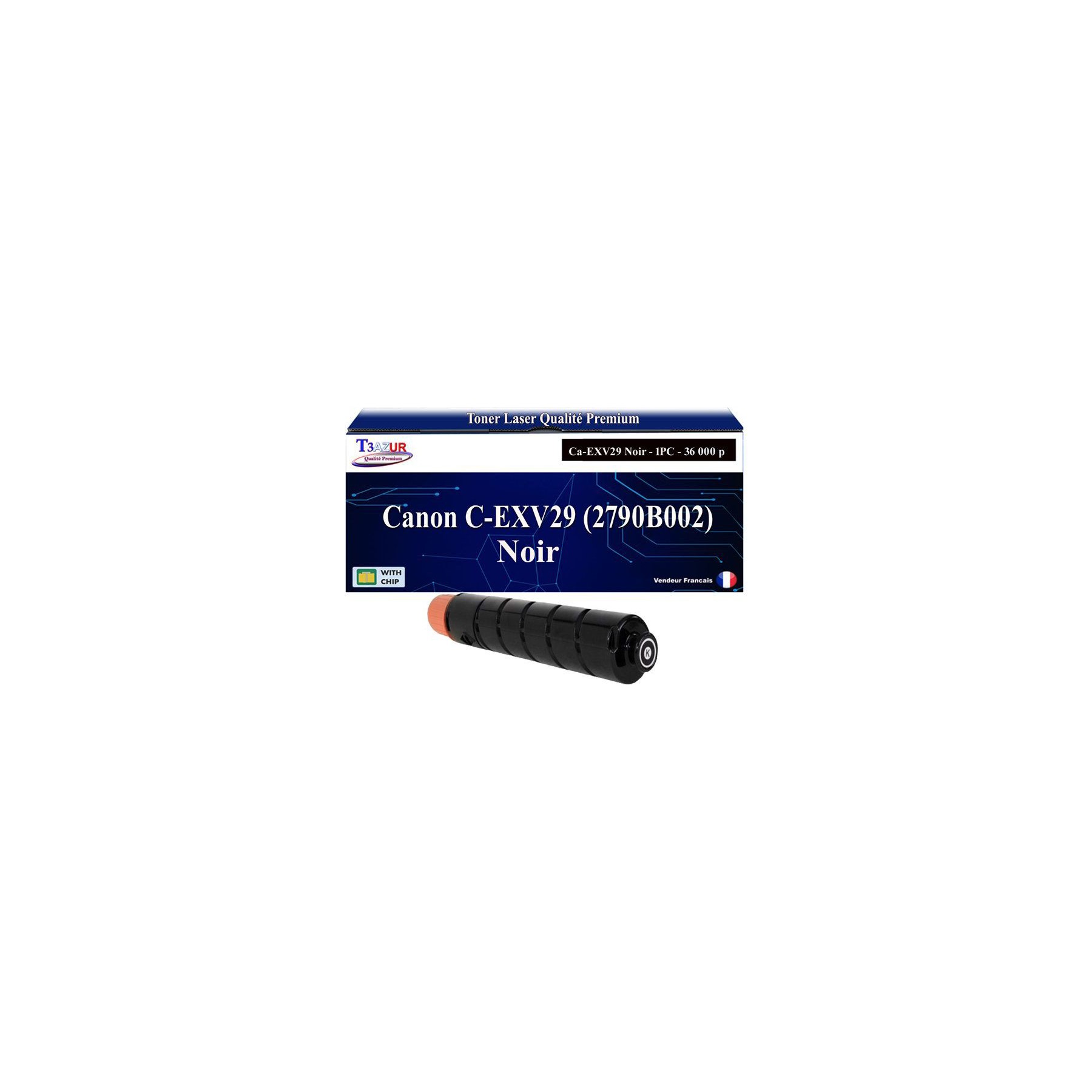 Toner T3AZUR pour Canon C5235i, C5240i, CEXV29 Bk