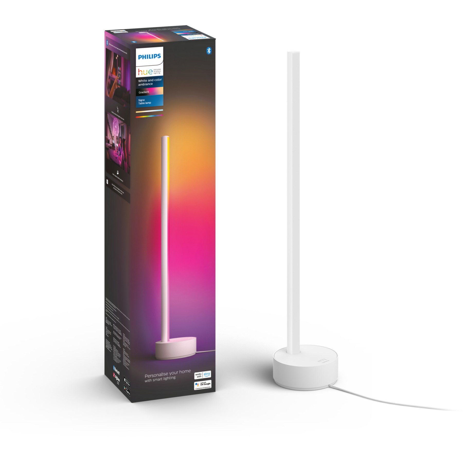 Lampe connectée PHILIPS HUE W&C Gradient Sign blanc