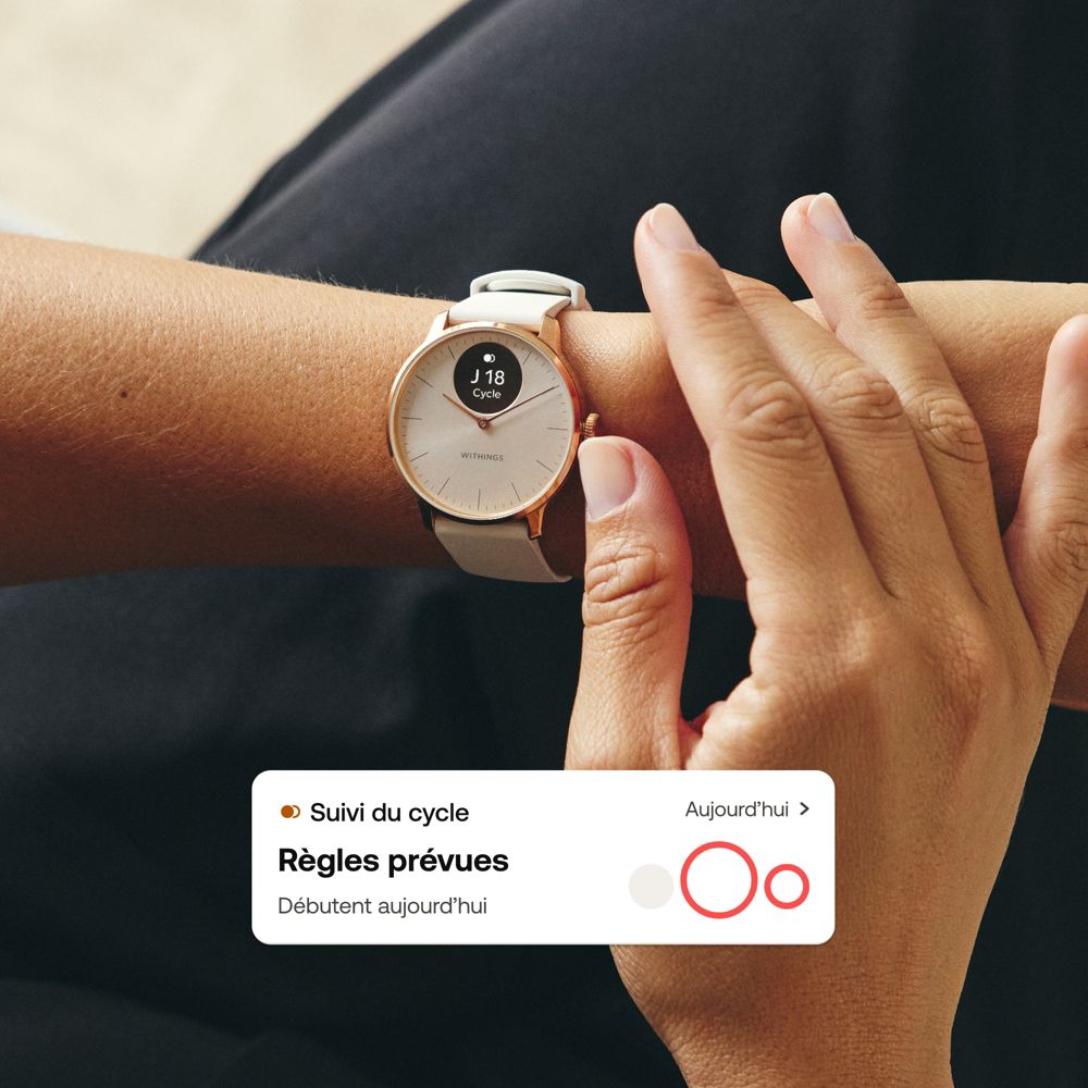 Montre santé WITHINGS Scanwatch Light Blanche