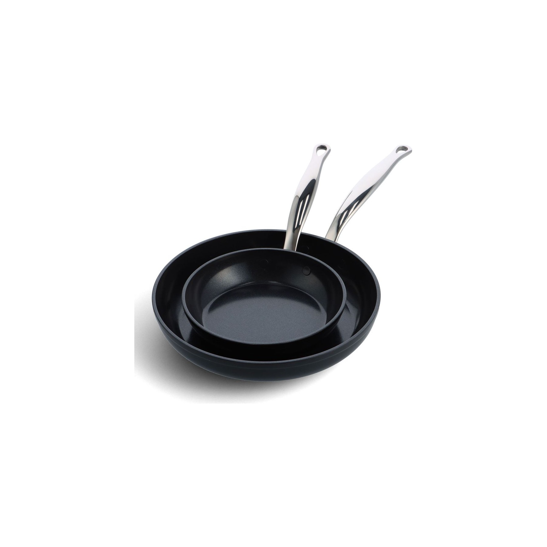 GREENPAN Set de 2 Poêles 20 et 28 cm aluminium fo