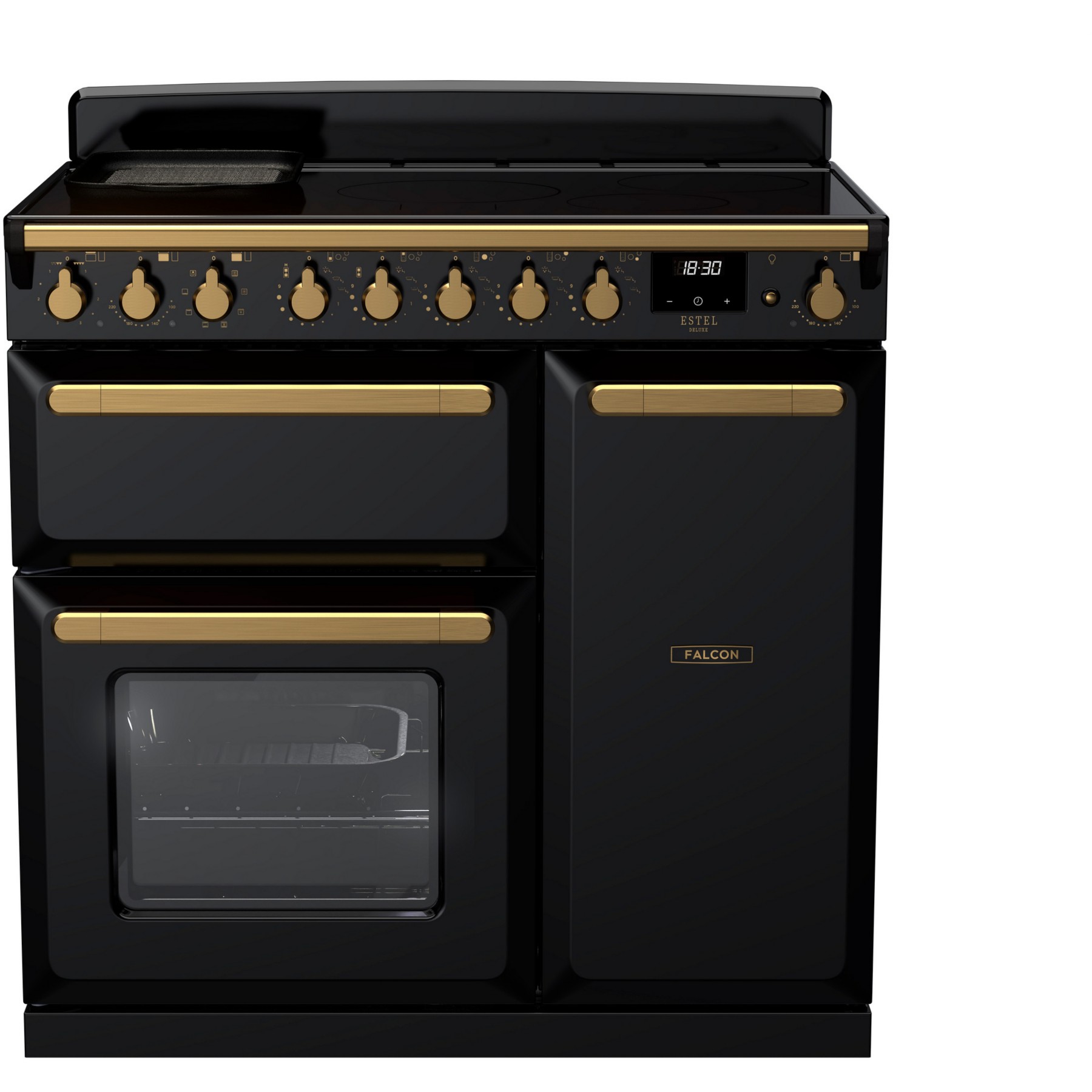 Piano de cuisson induction FALCON ESTEL DELUXE TAB IND 90 CM NOIR BRILLANT