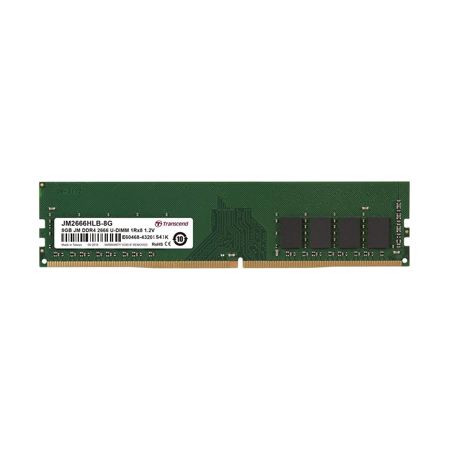 Mémoire vive TRANSCEND 8 Go DDR4 2666 Mhz DDR4