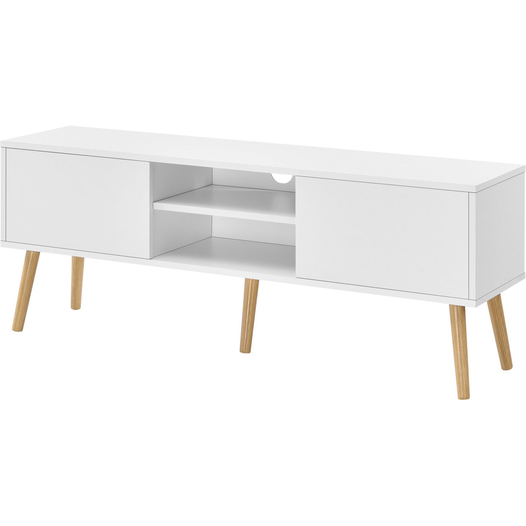 Meuble TV HELLOSHOP26 Meuble tv design support télé banc PVC 1