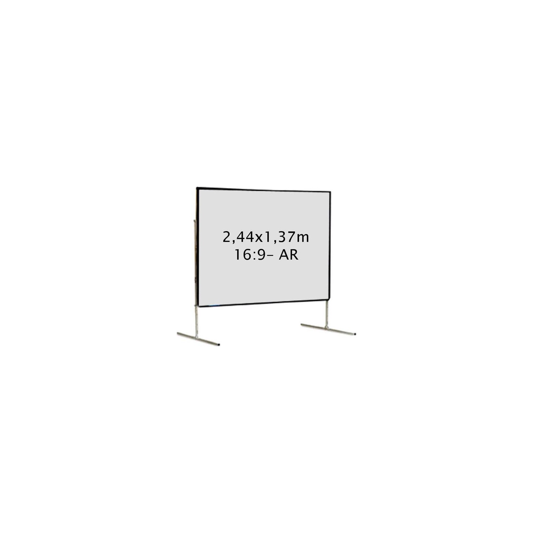 Ecran de projection KIMEX valise 2,44x1,37 m, 16:9- Toile Arrière