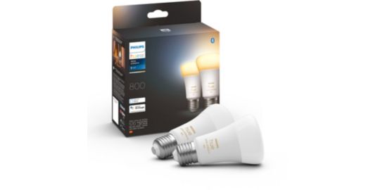 Ampoule LED connectée PHILIPS HUE White Ambiance E27 x2
