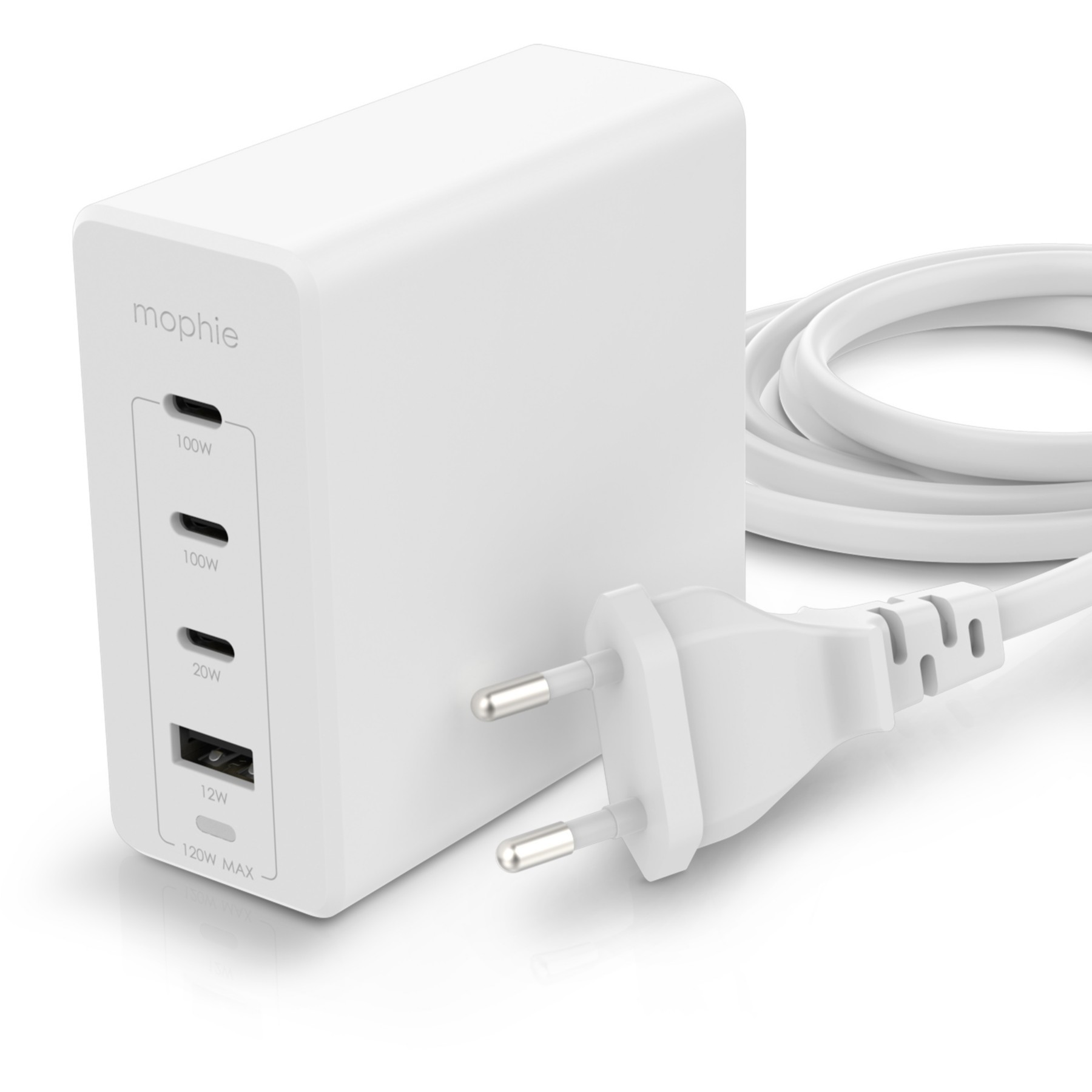Chargeur MOPHIE 120W GaN 4 en 1 Blanc