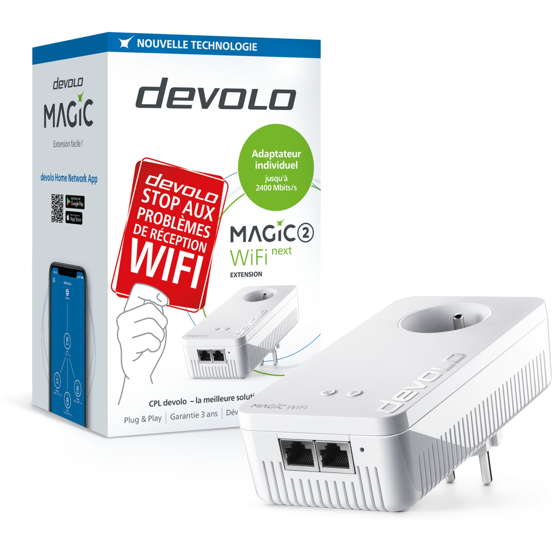 CPL Wifi DEVOLO Magic 2 Wifi Next - 1 adaptateur