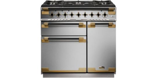 Piano de cuisson gaz FALCON ELISE LUXE  TAB GAZ 90 CMINOX et NOIR L