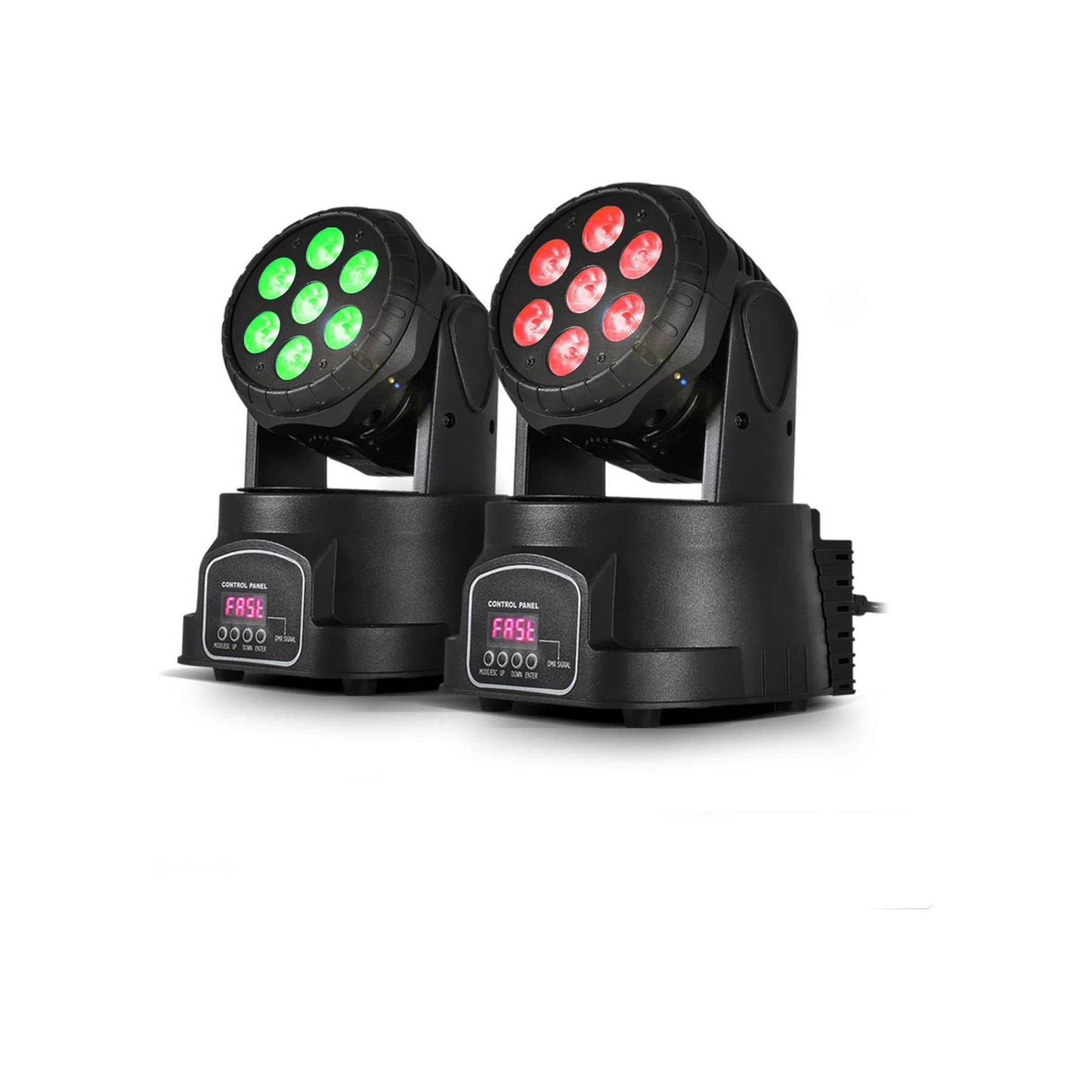 Jeu de lumières LYTOR Pack de 2 Lyres à LEDs 4en1 Rouge/Vert/B