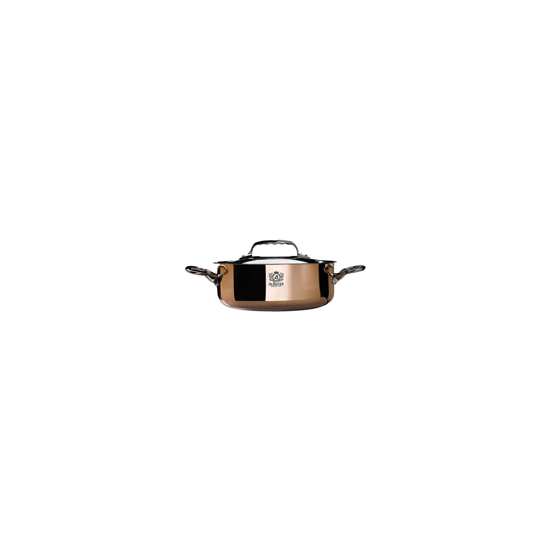 Sauteuse DE BUYER Sautoir 2 anses cuivre/inox 24cm