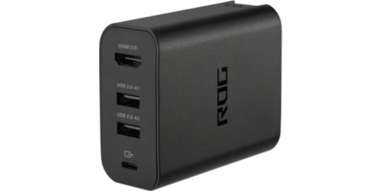Chargeur ordinateur portable ASUS 100W USB-C+USB-A+Display EU noire