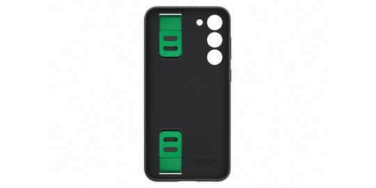 Coque SAMSUNG S23+ Silicone avec laniere Noir
