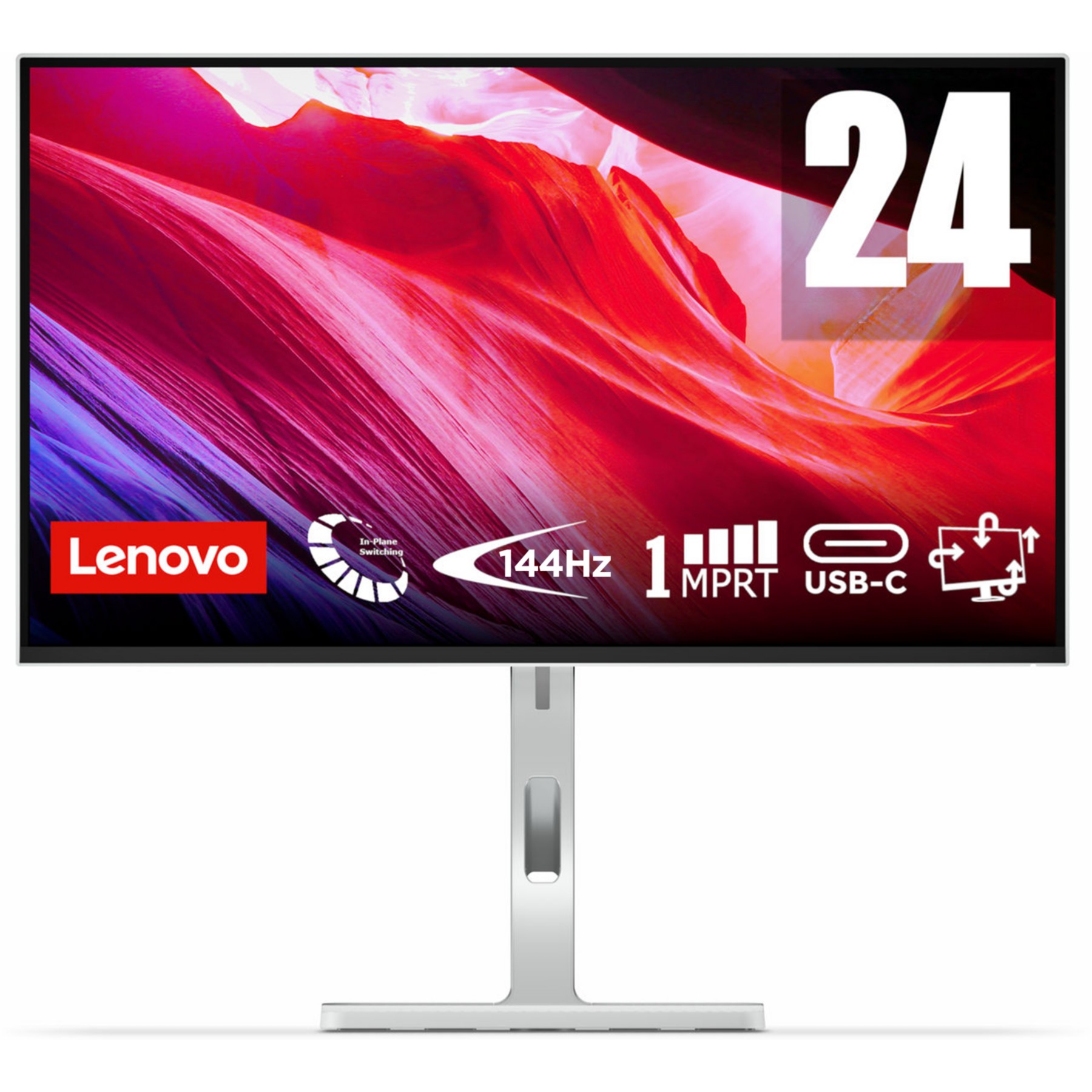 Ecran PC LENOVO L24D-4C 24'' Full HD WLED USB C 75W