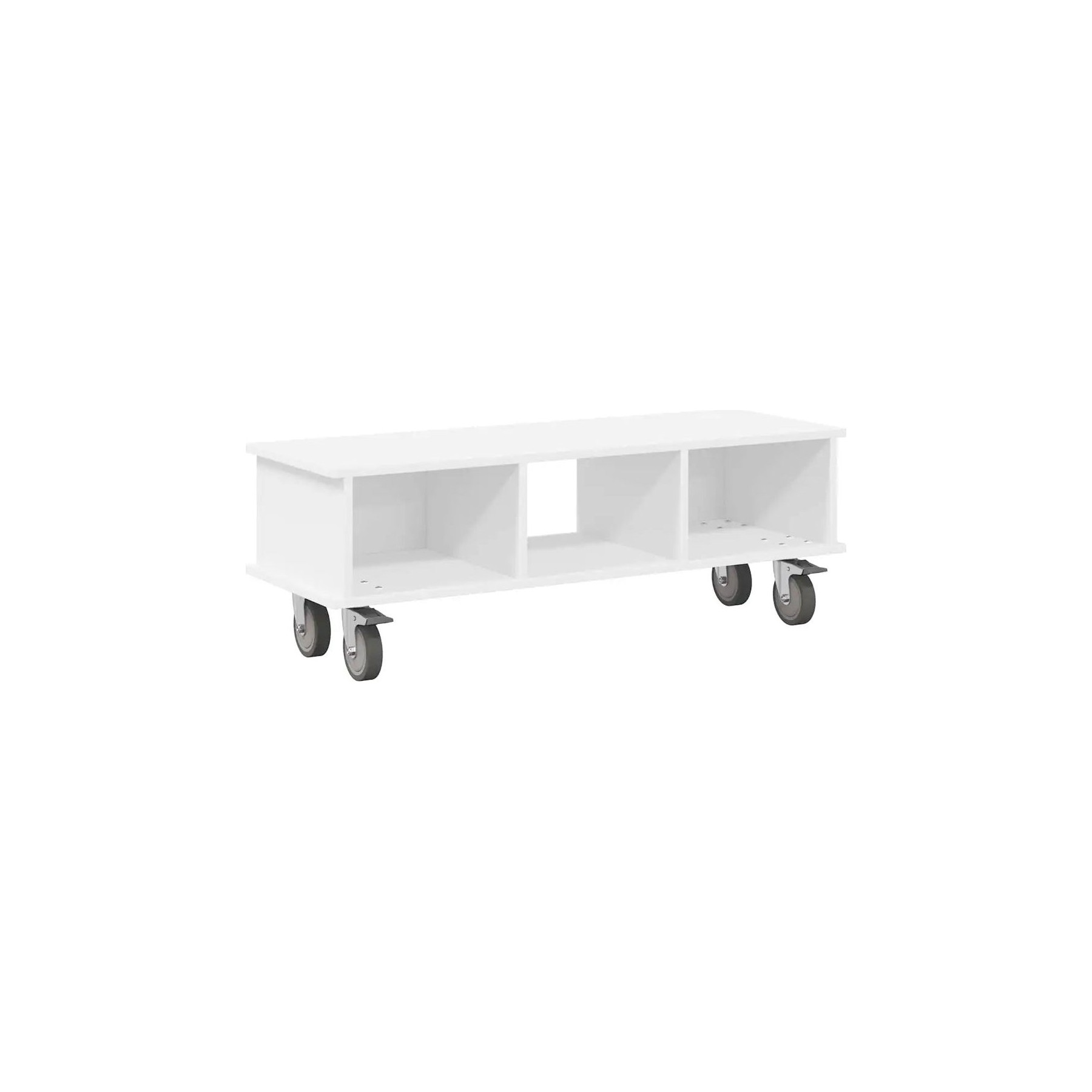 Meuble TV HELLOSHOP26 Meuble TV moderne rectangulaire rangemen