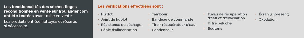 Sèche linge pompe à chaleur INDESIT YTM1192XFR Reconditionné