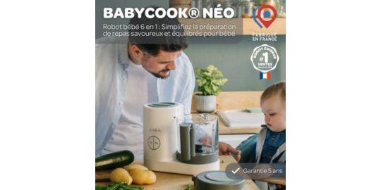 Mixeur Cuiseur BEABA Babycook Neo 912773 Grey White