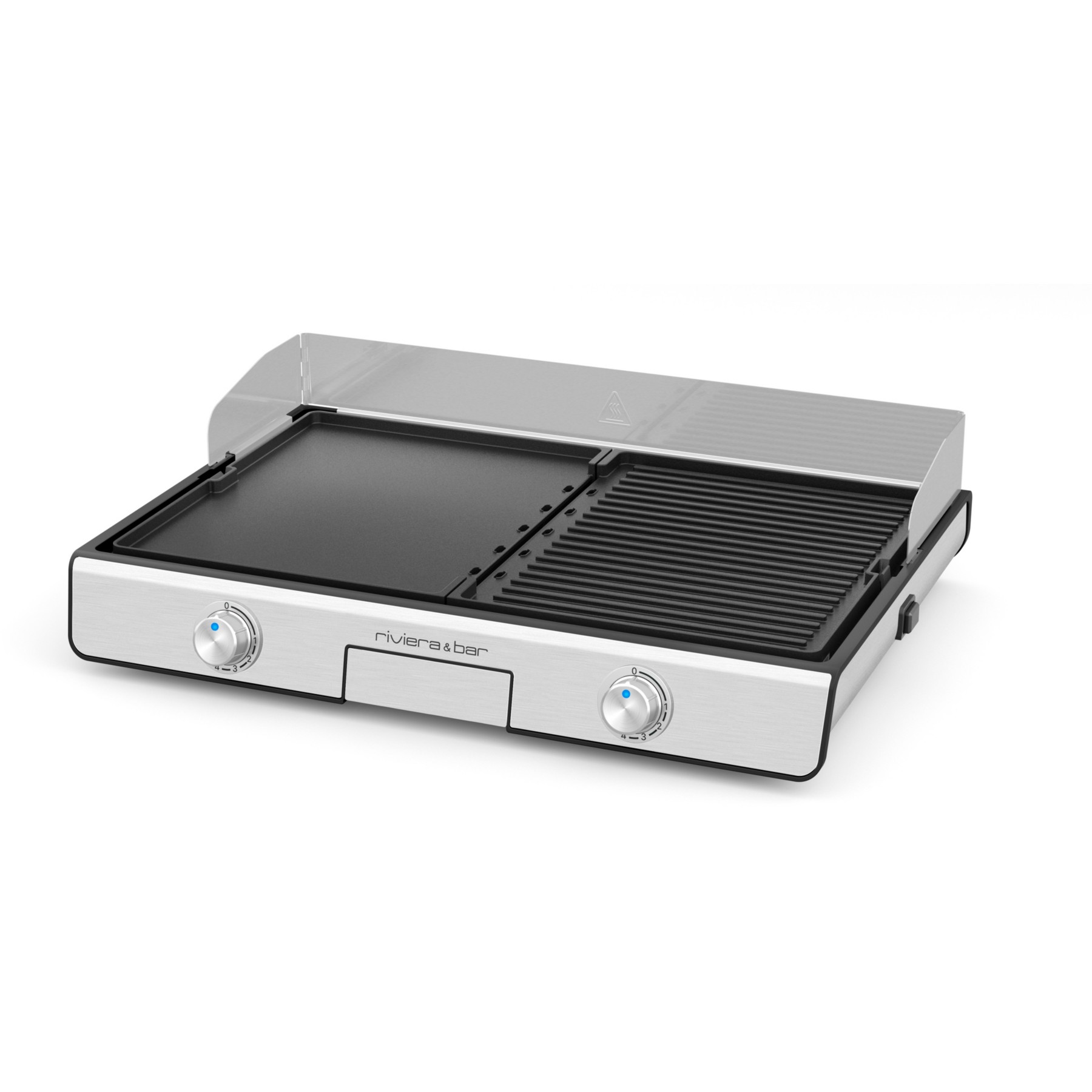 Plancha électrique RIVIERA ET BAR QPL530 réversible à poser, 45.5x28.5 cm