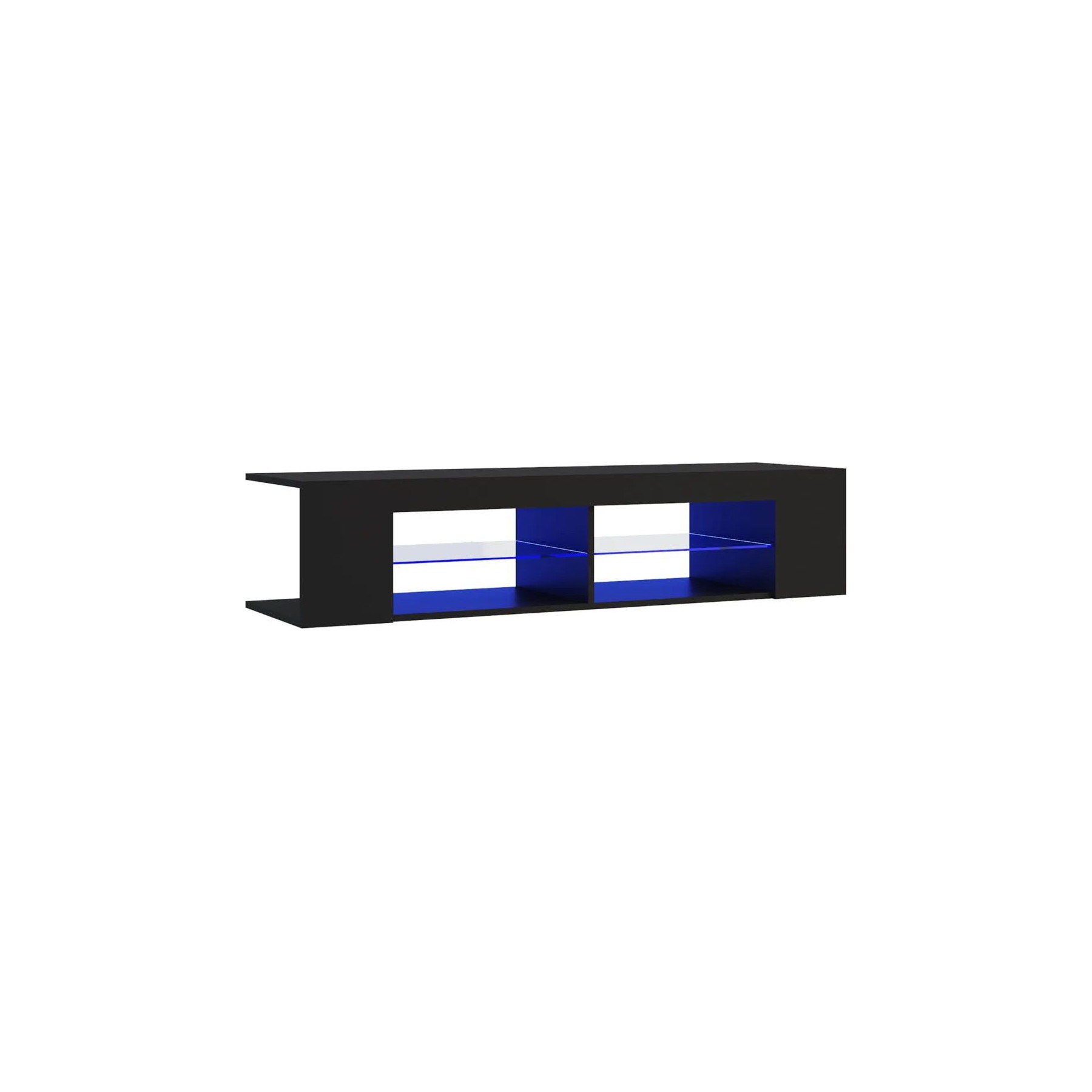 Meuble TV HELLOSHOP26 Meuble TV moderne avec éclairage LED cou