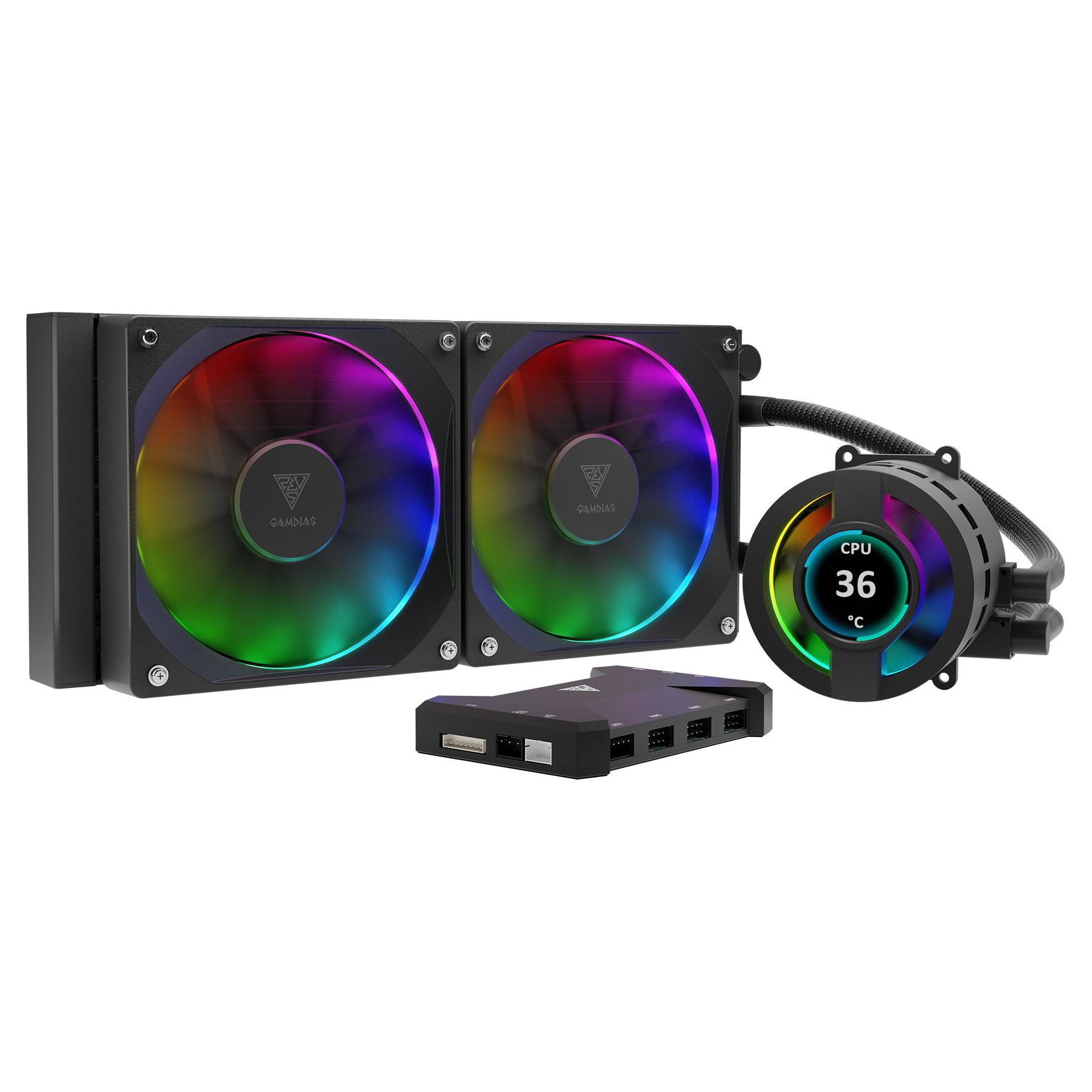 Kit de refroidissement GAMDIAS Chione P3U - 240 mm Noir