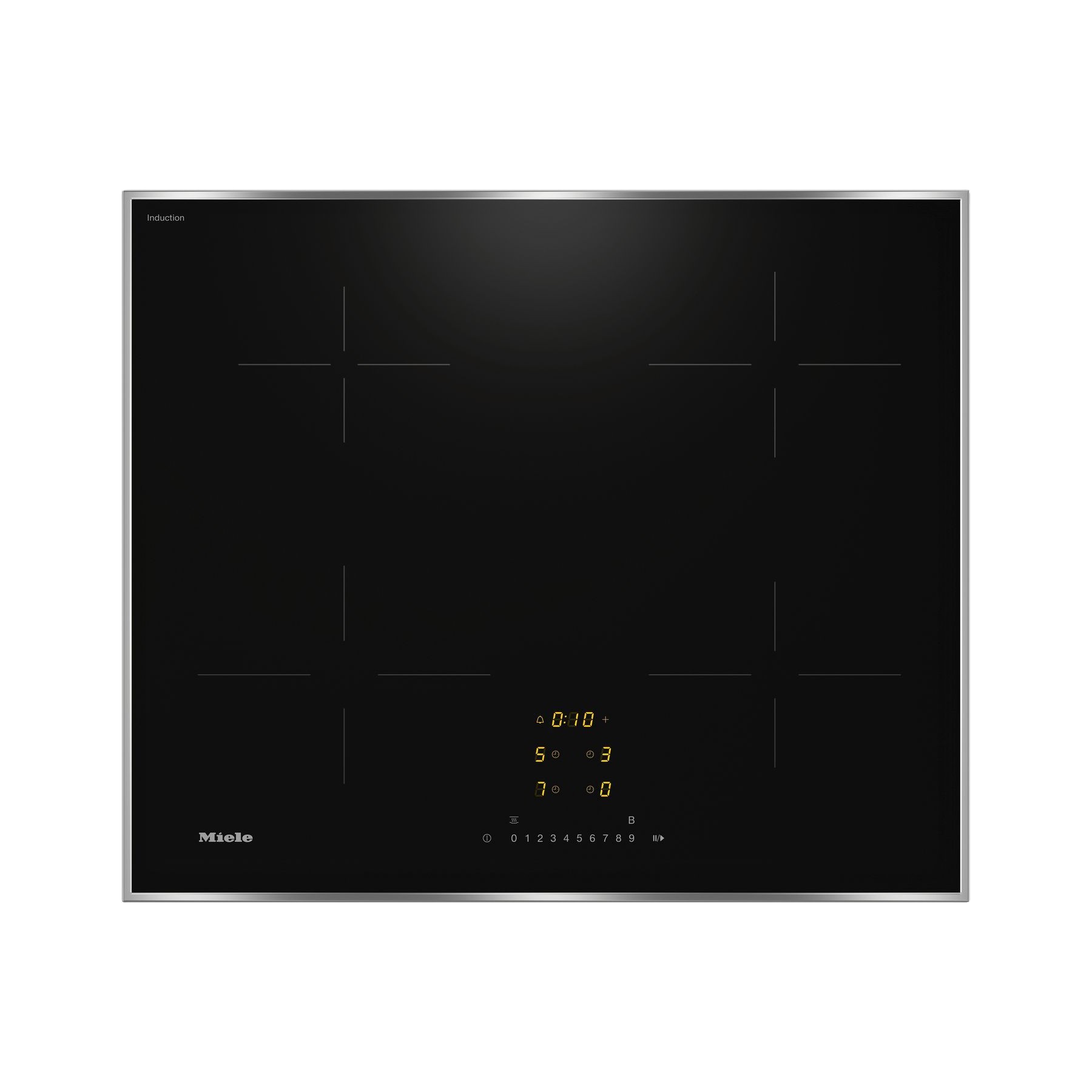 Plaque induction MIELE KM 7361 FR Cadre Inox