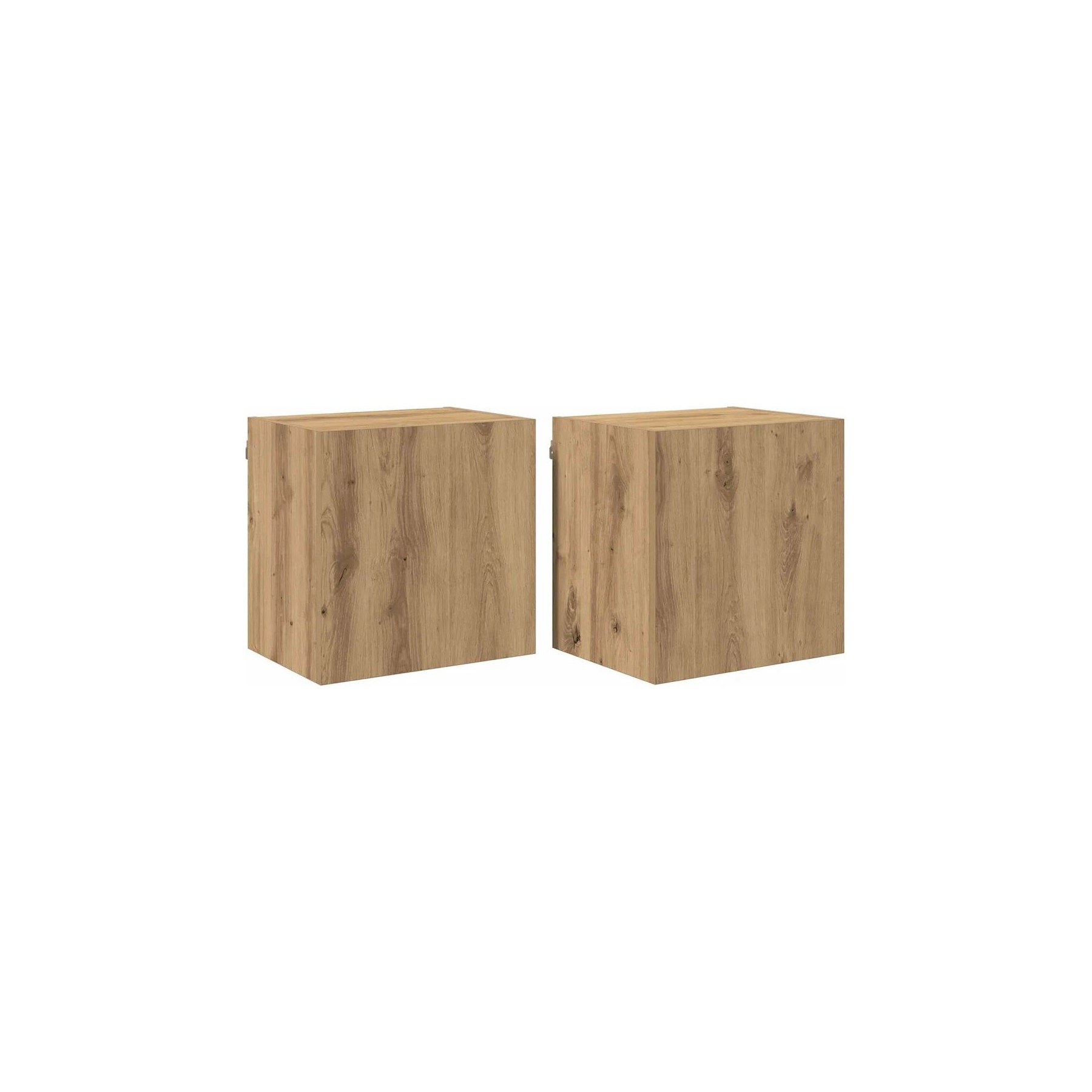 Meuble TV HELLOSHOP26 Lot de 2 meubles TV muraux modernes 40,5