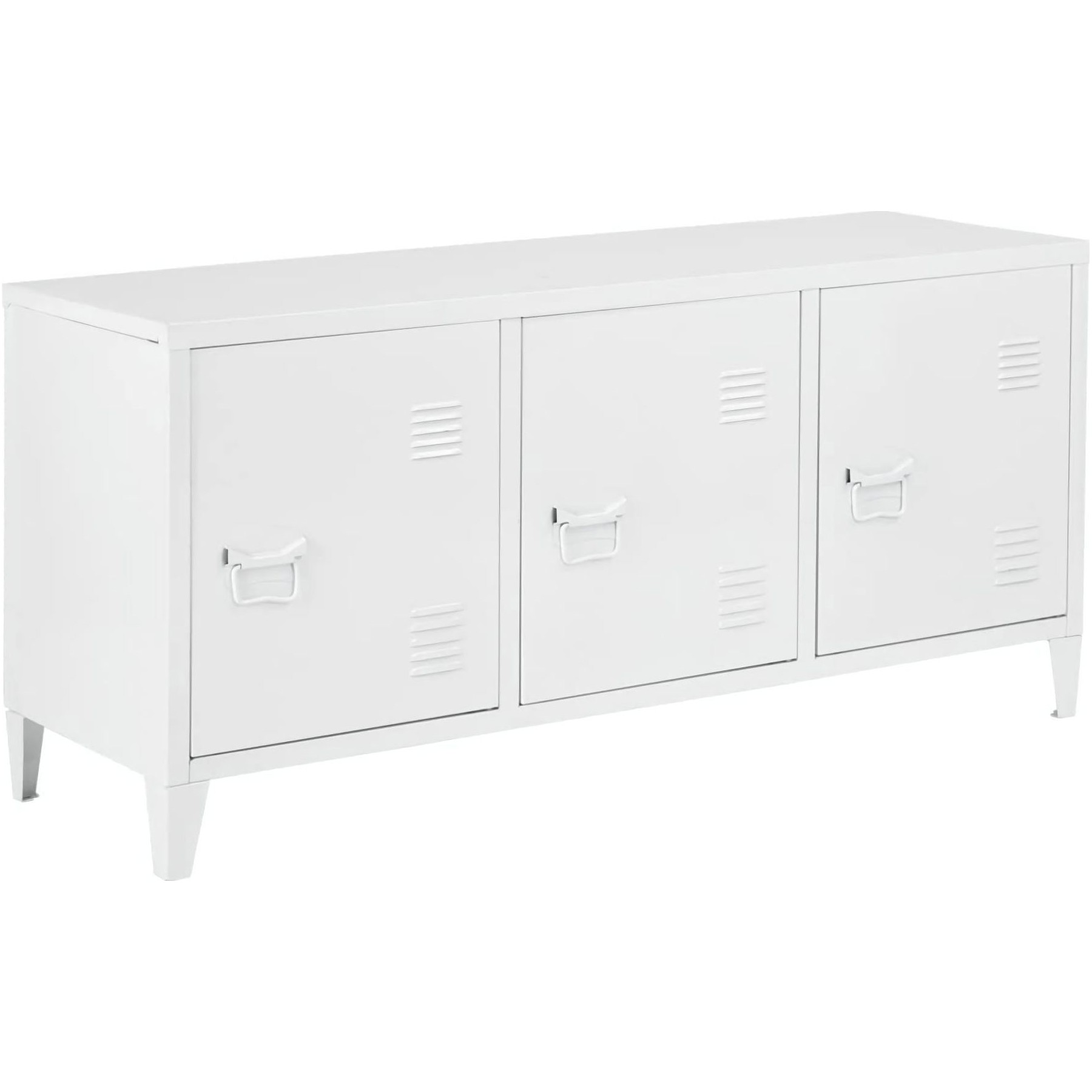 Meuble TV HELLOSHOP26 Meuble TV à 3 portes 58 x 113 x 40 cm bl