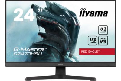 Ecran PC Gamer IIYAMA G-Master G2470HSU-B6 Plat 24'' Fast IPS