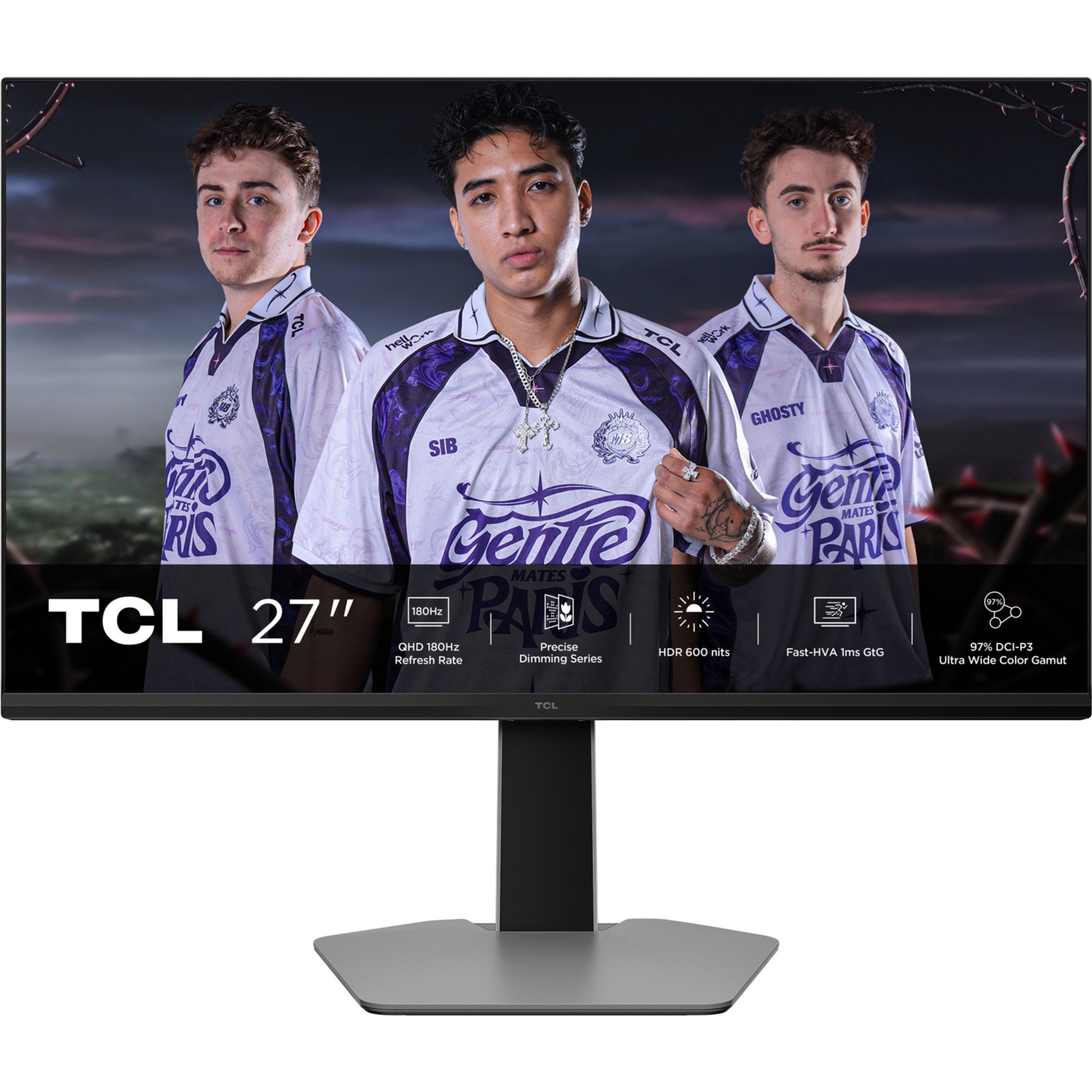 Ecran PC Gamer TCL 27G64 27" QHD 180Hz VA MiniLED HDR 600 HDMI 2.1