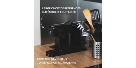 Cafetière à dosette MALONGO EOH NOIR BRILLANT