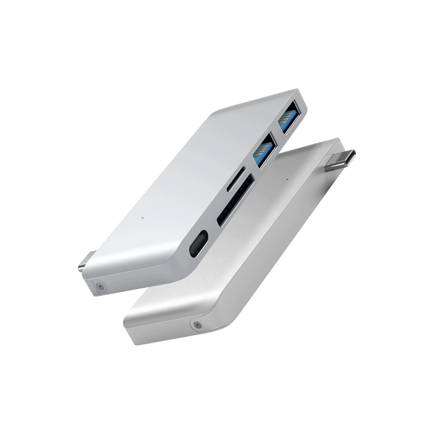 Hub SATECHI avec 2 Ports USB 3.0 et 2 Lecteurs Carte