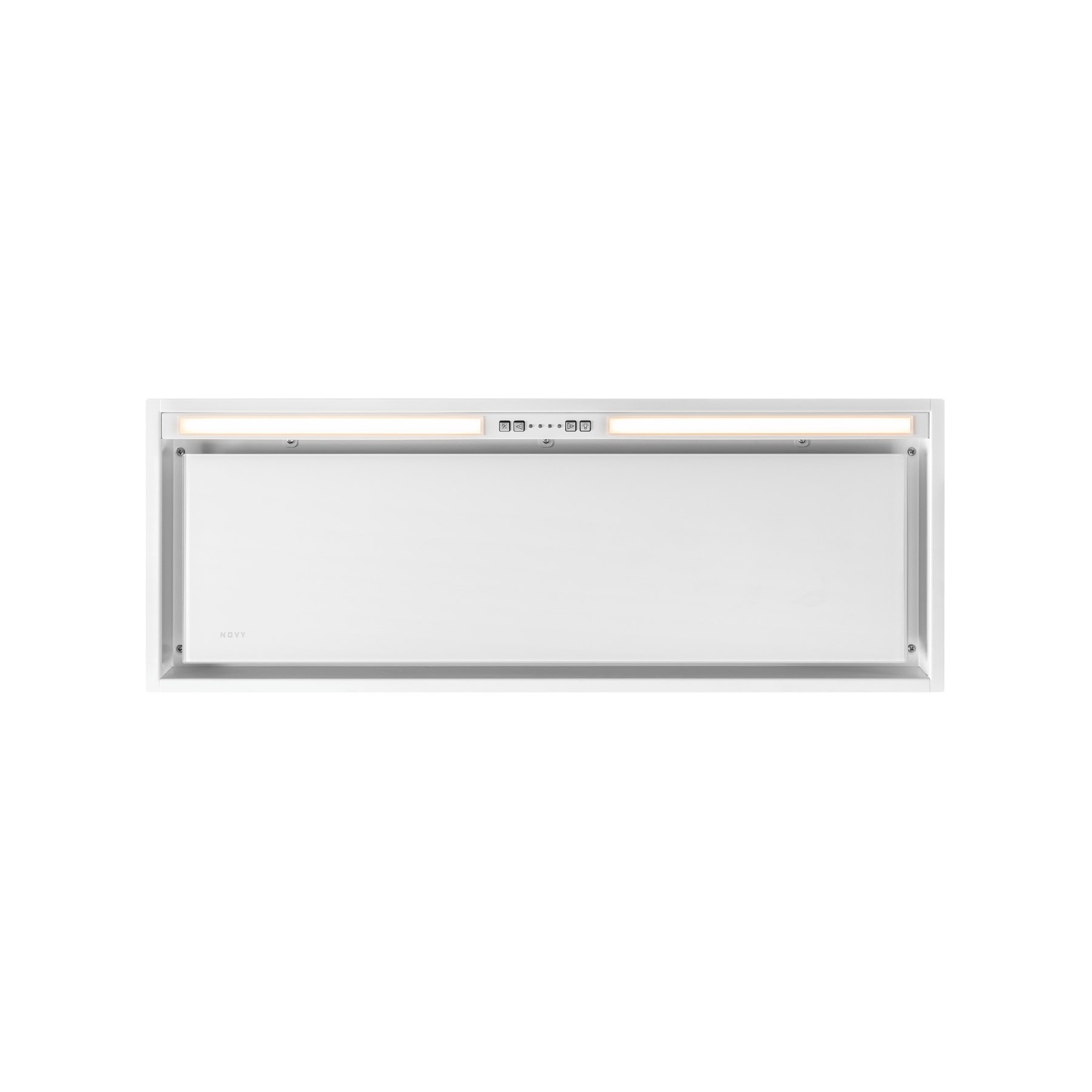 Hotte encastrable NOVY CRYSTAL 26080  90cm Verre Blanc