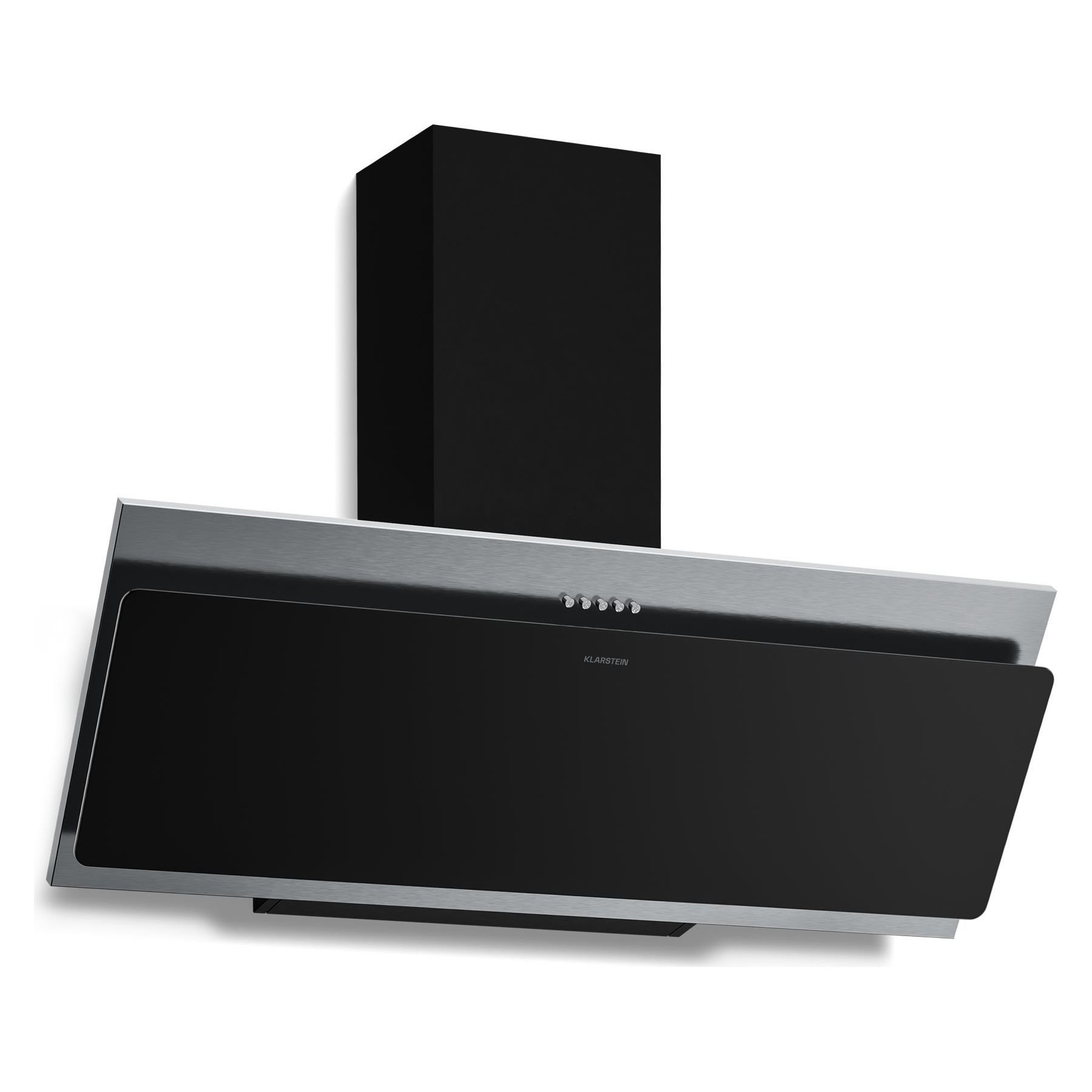 Hotte décorative murale inclinée KLARSTEIN Alessia  90 cm 404 m³/h 51 dB Inox