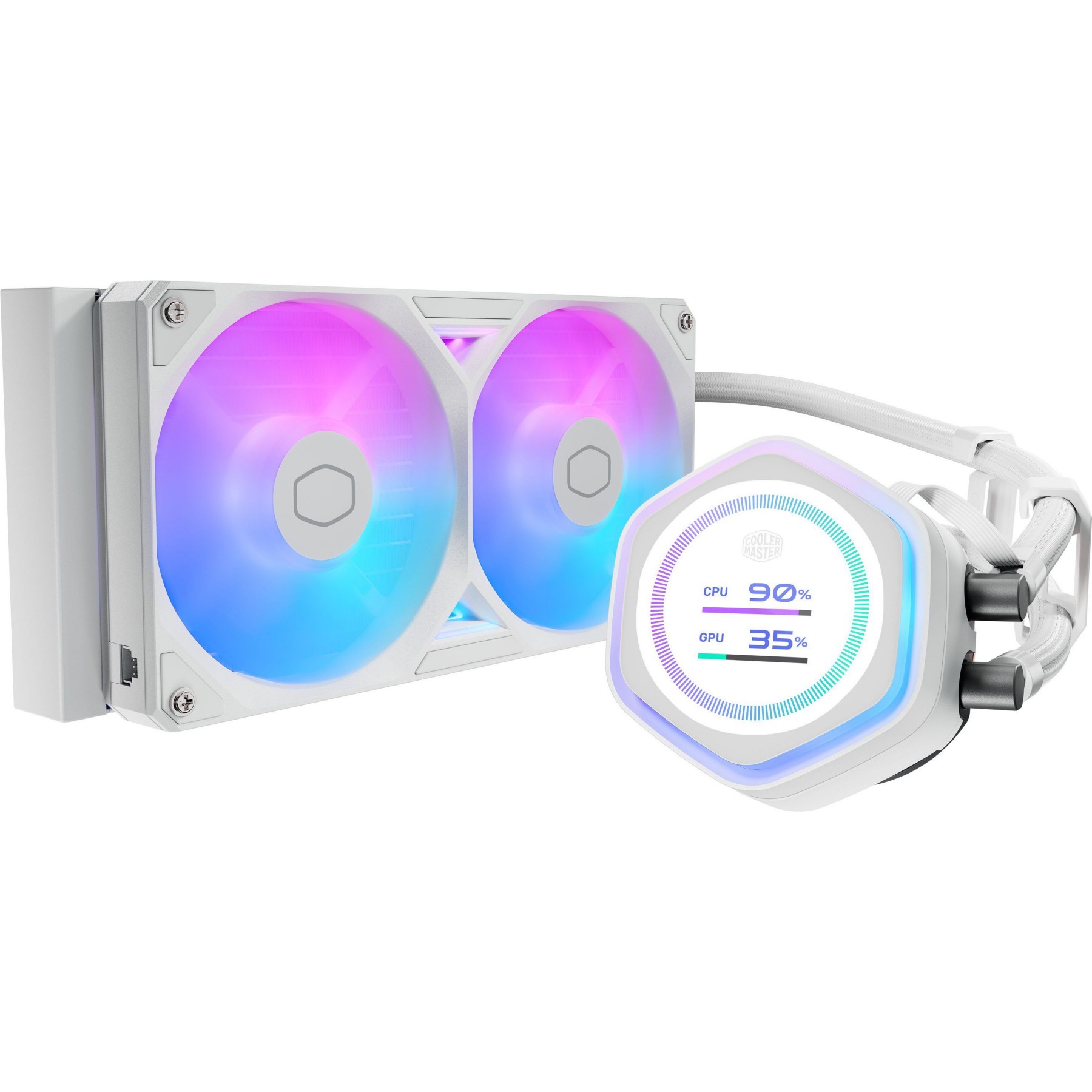 Kit de refroidissement COOLER MASTER MasterLiquid Atmos II - 240 mm Blanc