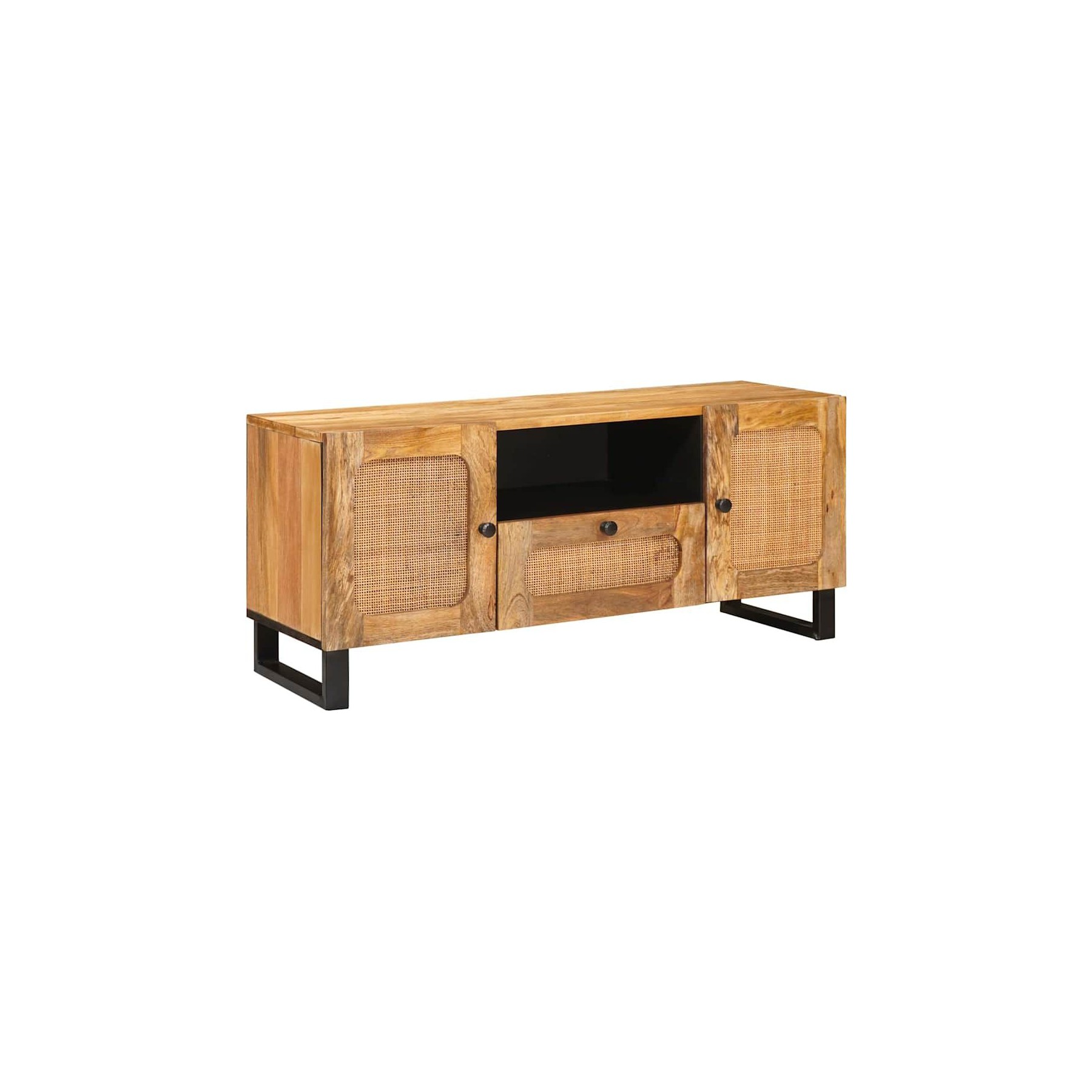 Meuble TV HELLOSHOP26 Meuble TV moderne compact avec rangement