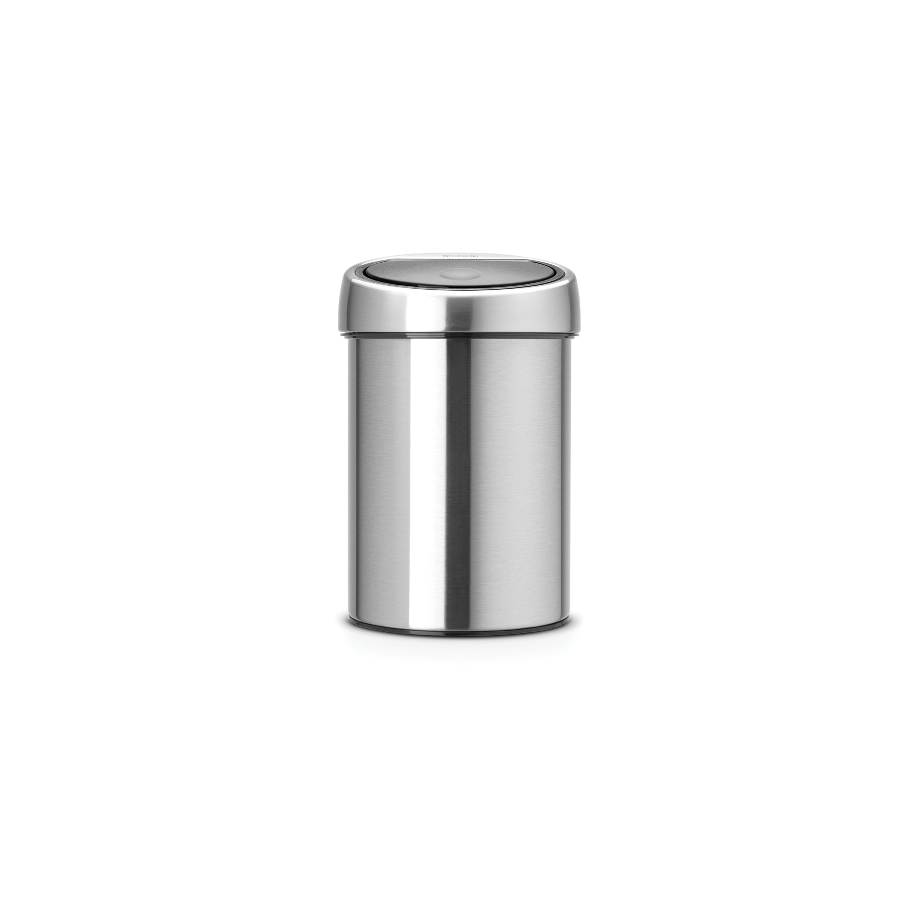 Poubelle de cuisine manuelle BRABANTIA Touch Bin 3L Matt steel