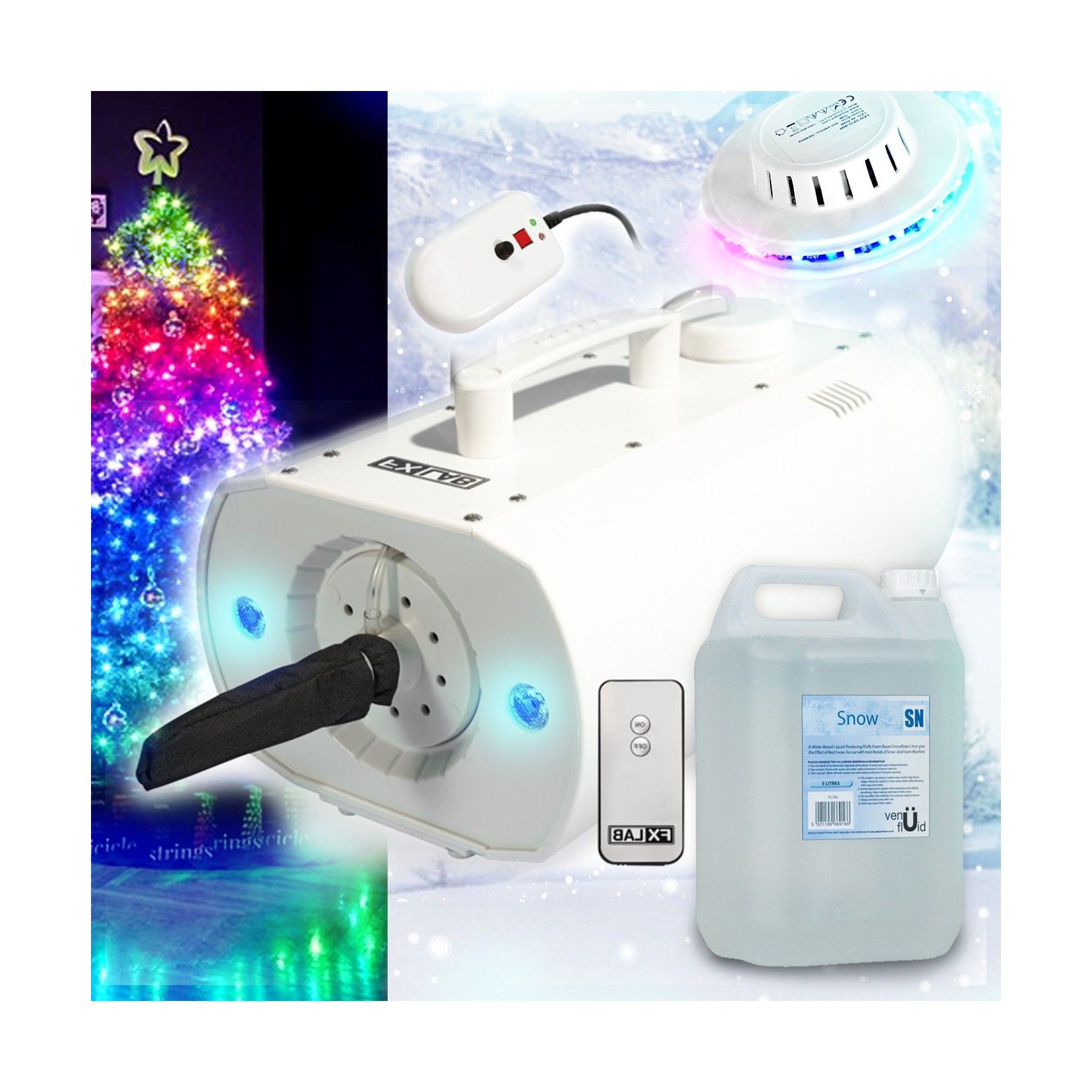 Jeu de lumières FX-LAB Machine à neige artificielle de Noël à L