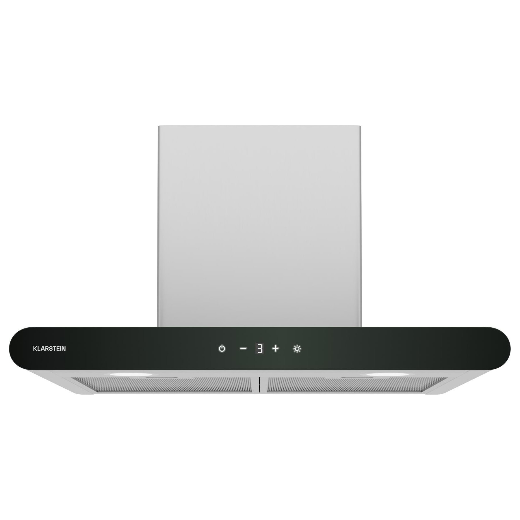 Hotte décorative murale KLARSTEIN CurveVent 60cm 700 m³/h LED 110W A+ inox