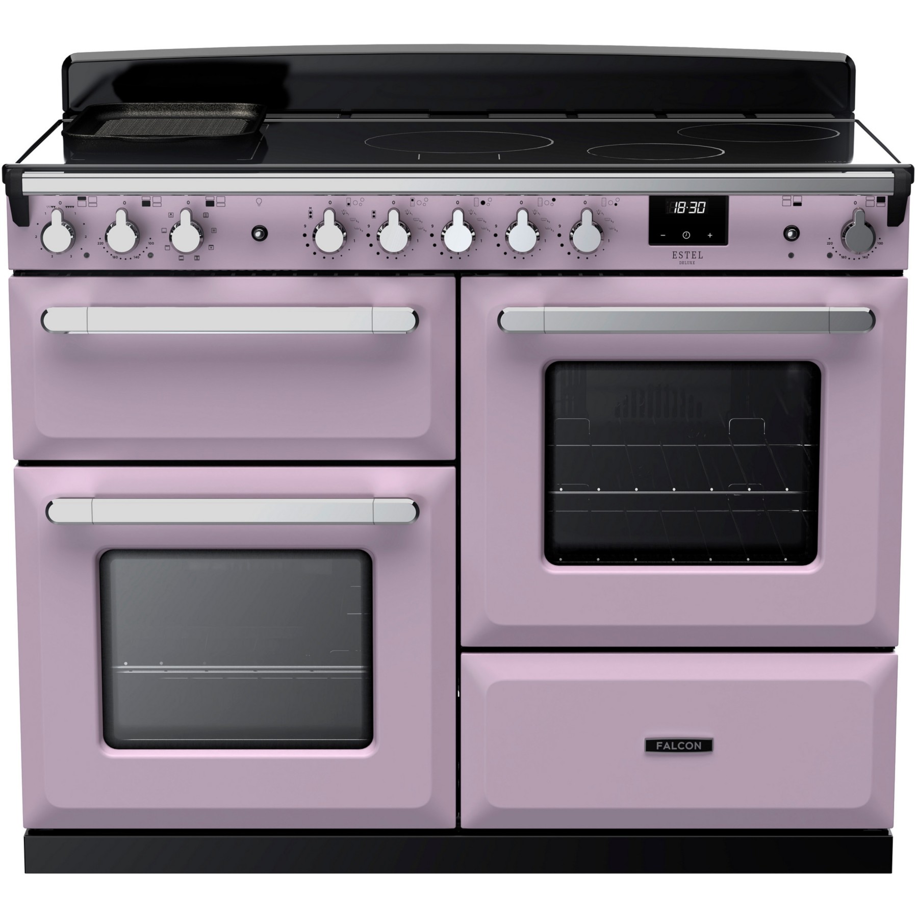 Piano de cuisson induction FALCON ESTEL DELUXE OCTAB IND 110 CM PARME CHRO
