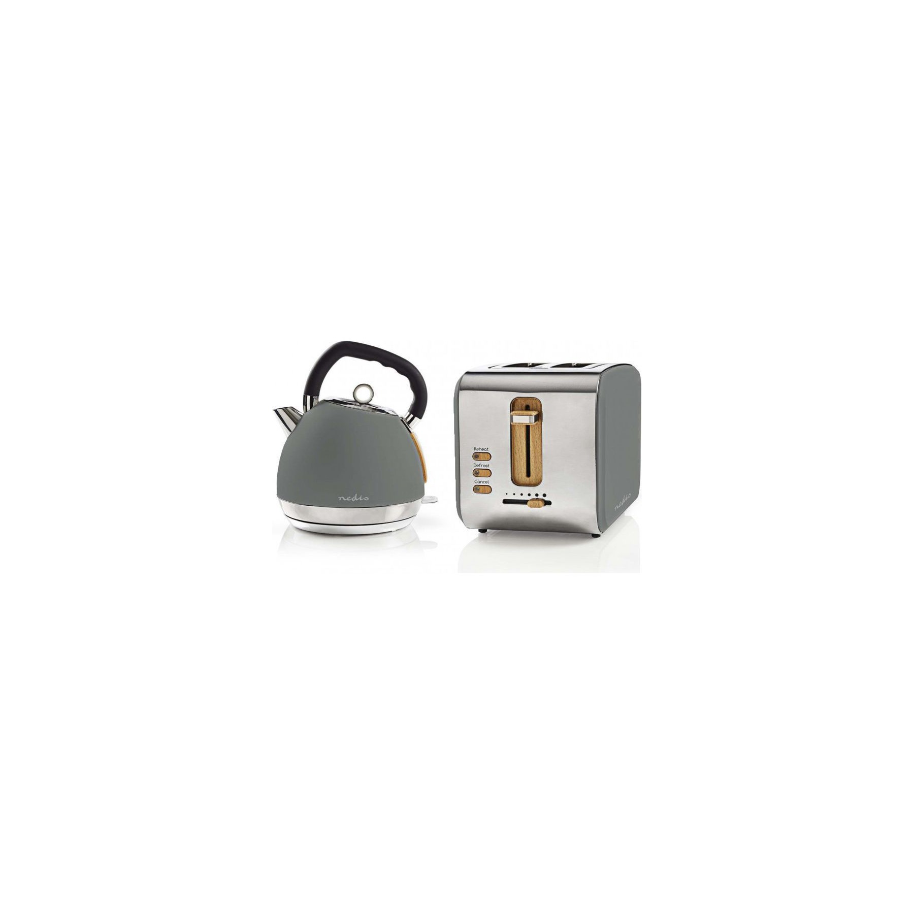 Toaster NEDIS Pack Bouilloire Electrique Soft Touch Ac