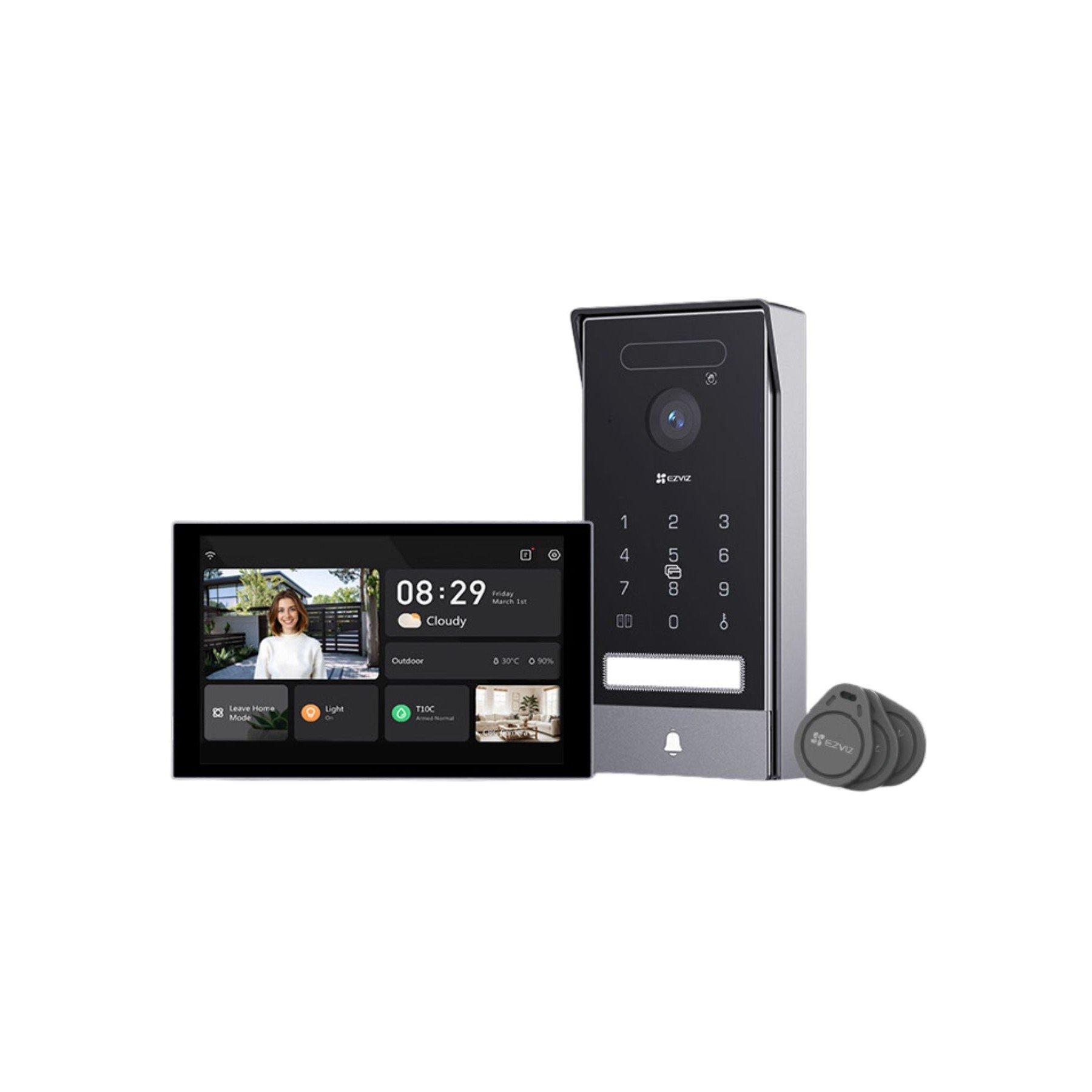 Visiophone connecté EZVIZ HP7 PRO 4K filaire avec scan