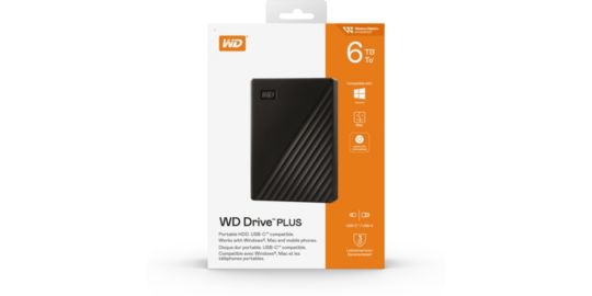 Disque dur externe WESTERN DIGITAL Drive PLUS 6TB