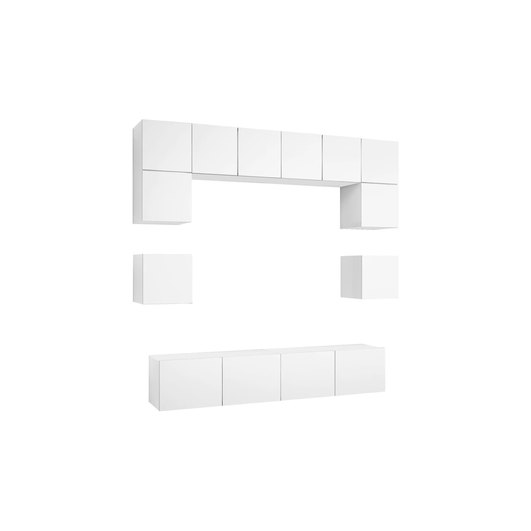 Meuble TV HELLOSHOP26 Ensemble de meubles armoire buffet TV té