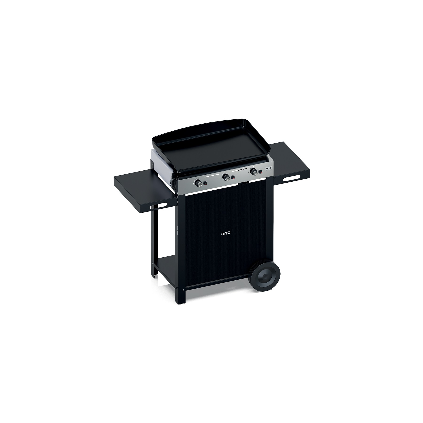 Plancha gaz ENO Combo Initial 65 Inox 3 bruleurs sur chariot, 62x36 cm