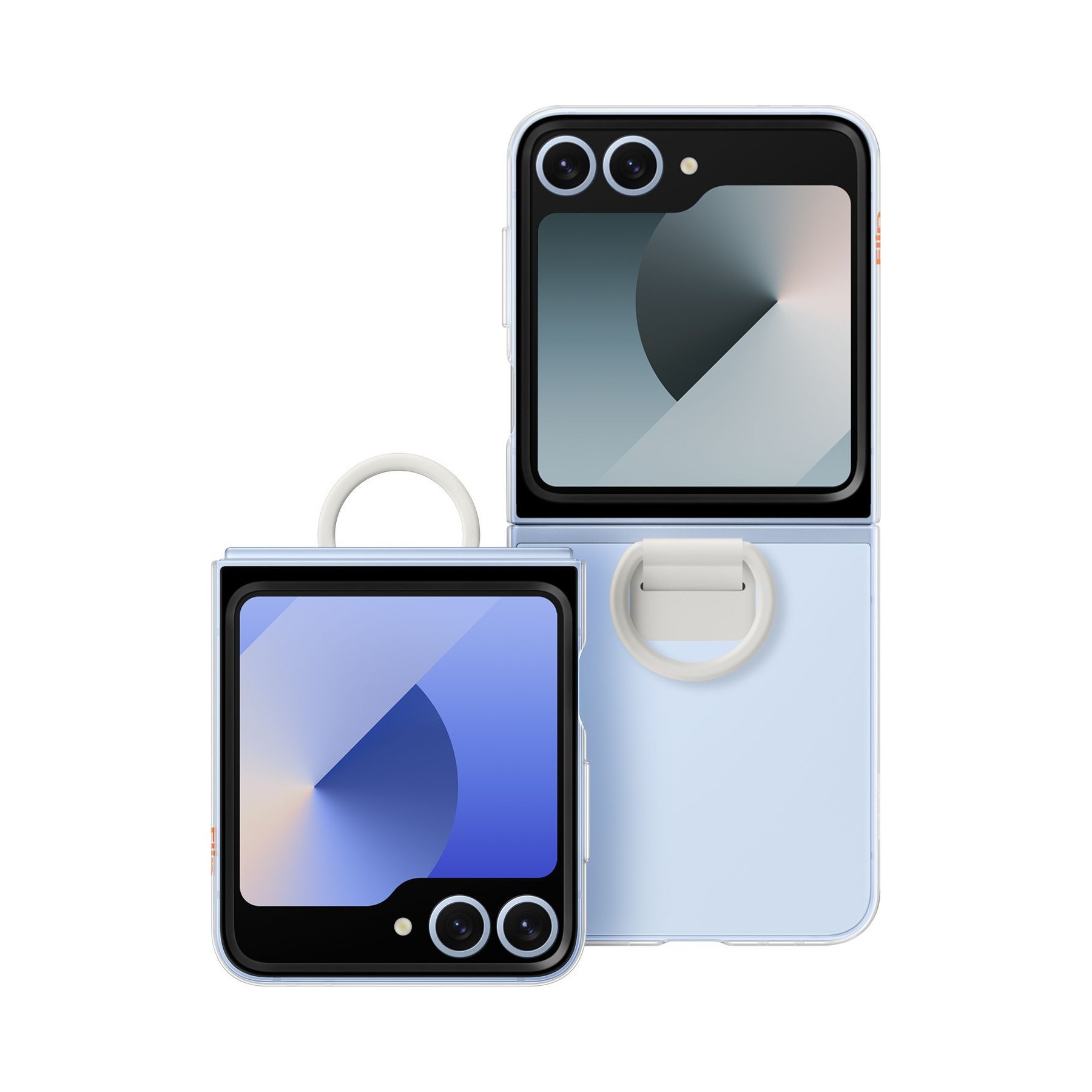 Coque SAMSUNG Z Flip6 transparente avec anneau