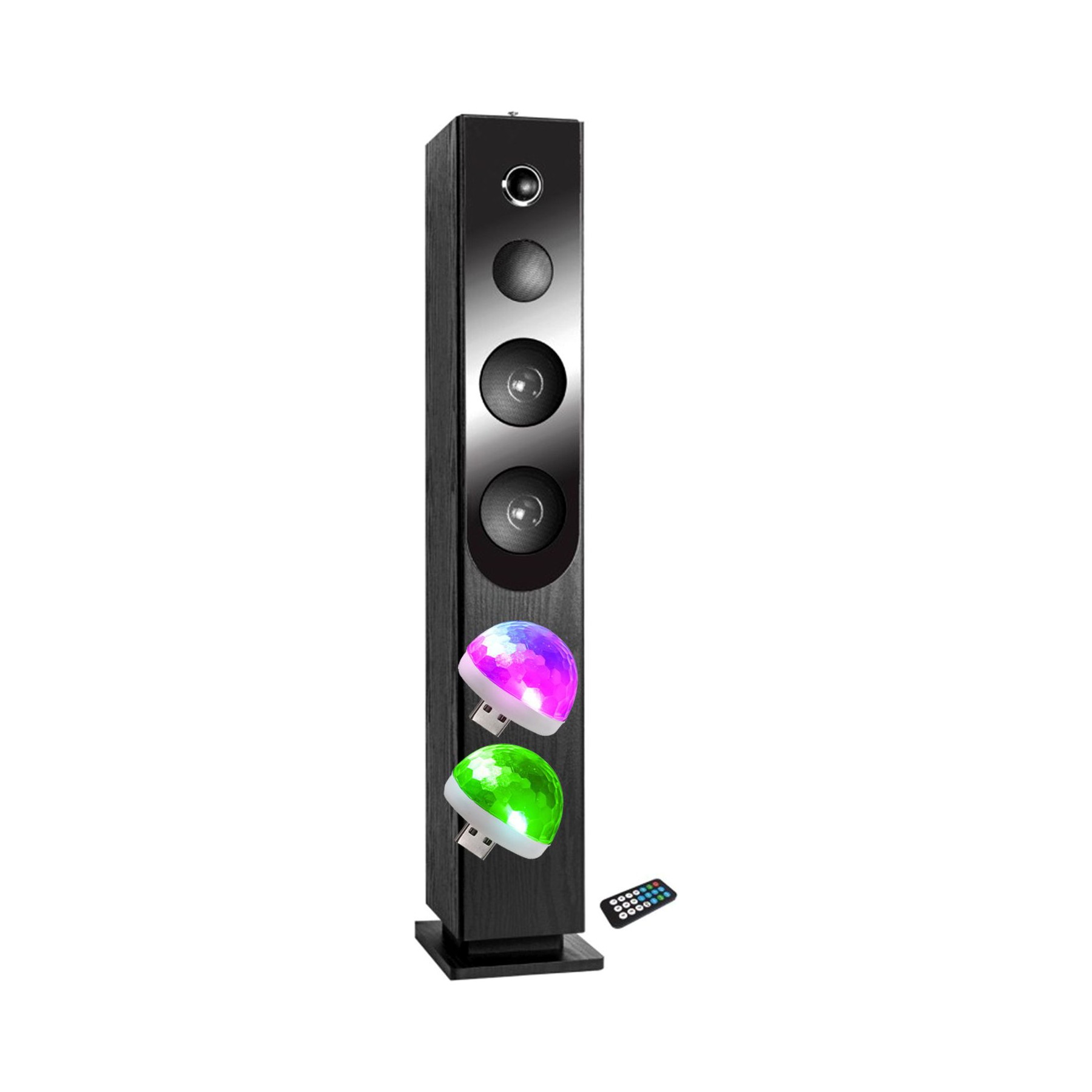Enceinte Bluetooth BM SONIC Tour de son avec lecteur CD Blacktower,