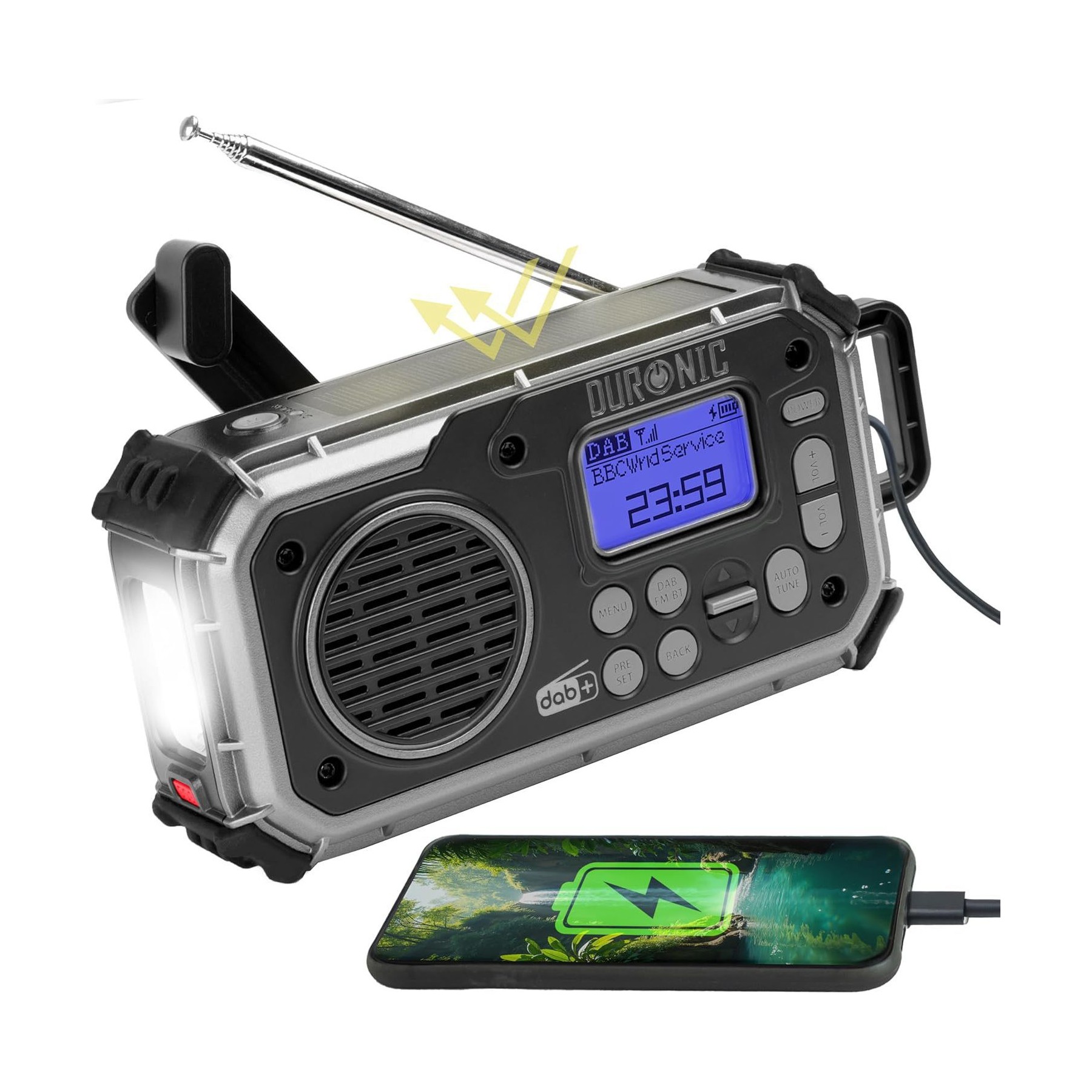 Radio DAB DURONIC Duronic SDAB1 Radio Portable Dab+ avec B