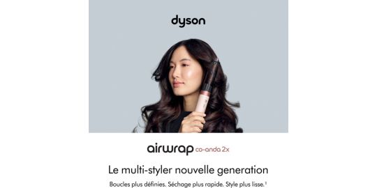 Fer multistyle DYSON Airwrap Co-anda 2x Cheveux raides à ondulés Rose Céramique