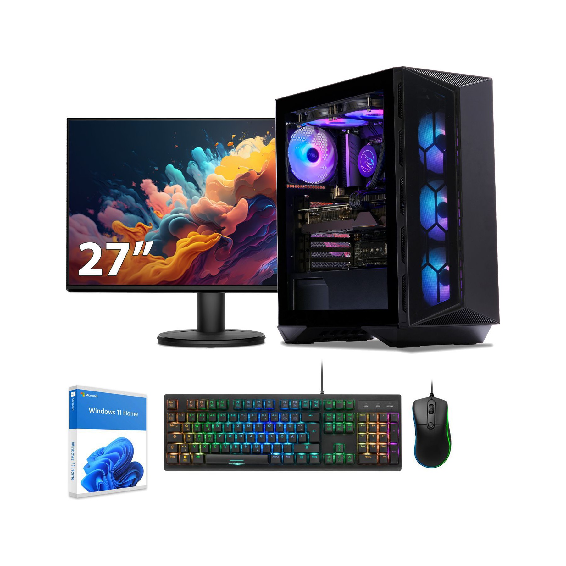 PC Gamer SEDATECH Ryzen 7 9800X3D, RTX4060, Win 11