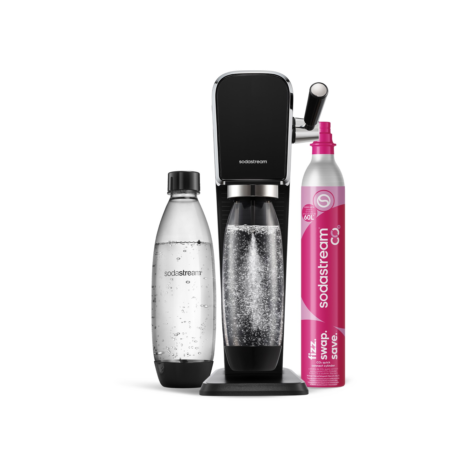Machine à soda SODASTREAM ART Noire Pack Lave-Vaisselle